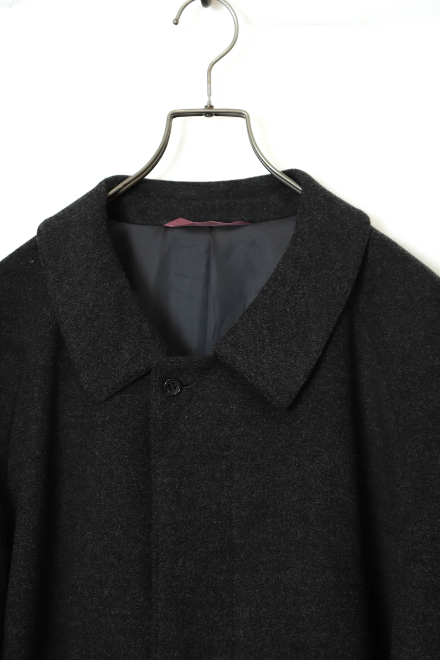 Alternative view of VINTAGE CASHMERE WOOL CONVERTIBLE COLLAR COAT/XL