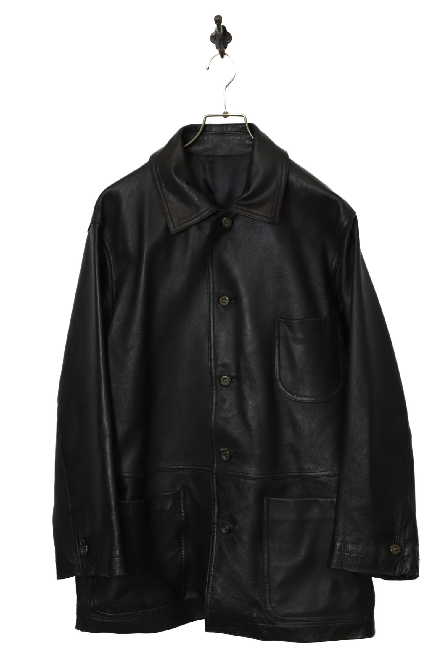 VINTAGE SHEEP LEATHER JACKET/L