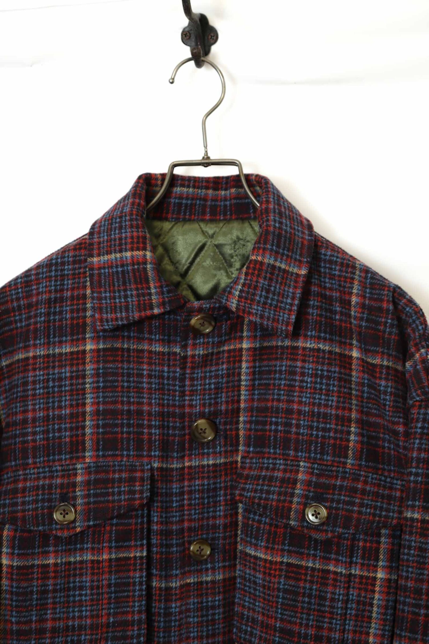 Alternative view of VINTAGE WOOLY CHECK PATTERN CPO JACKET/XL
