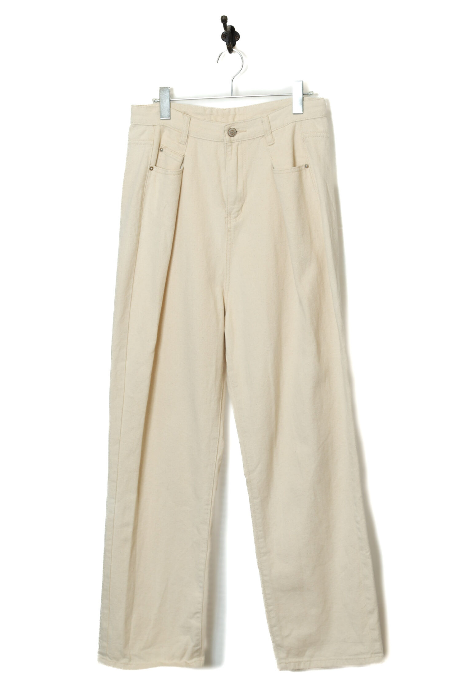 VINTAGE PLEATED DENIM PANTS/W76