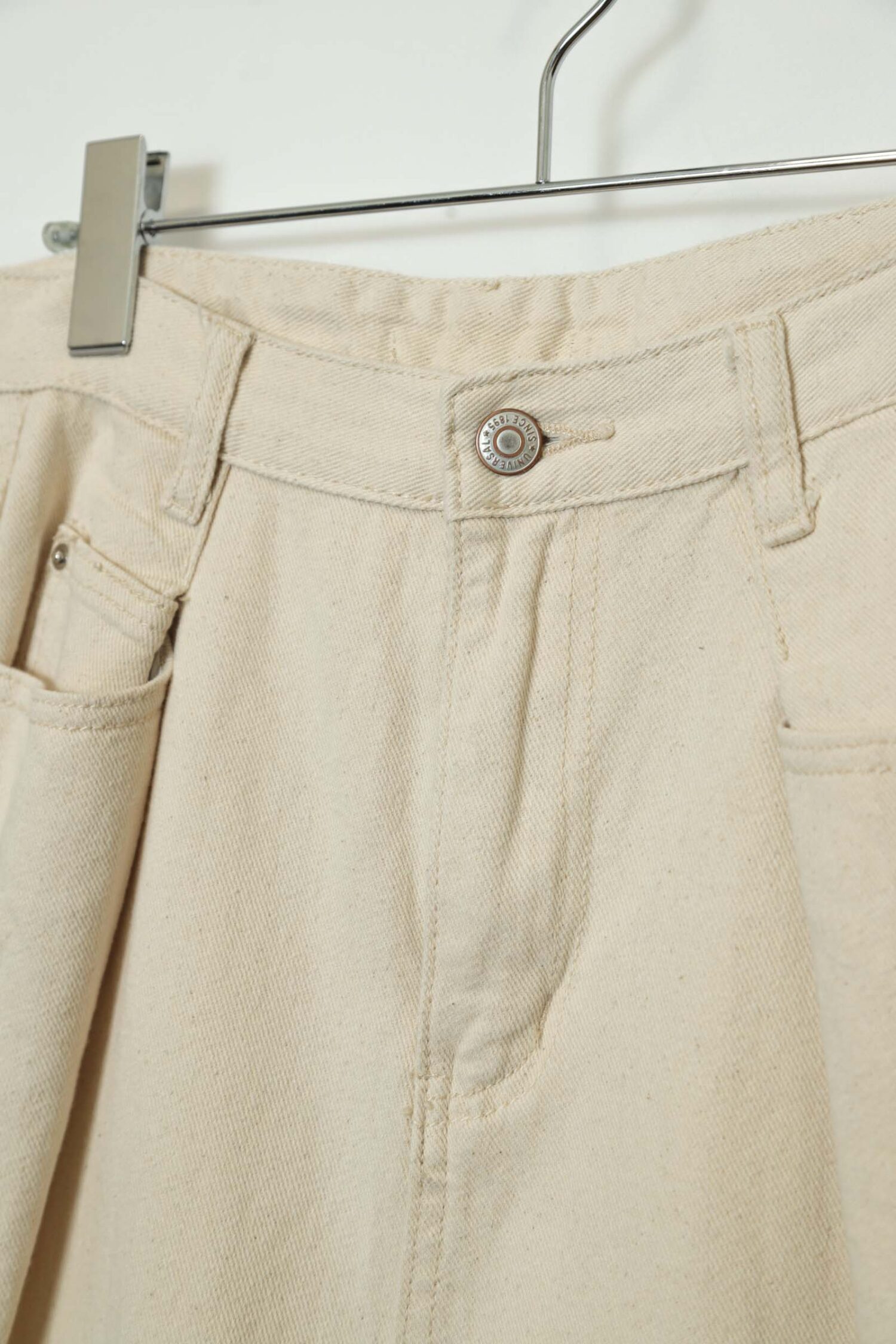 Alternative view of VINTAGE PLEATED DENIM PANTS/W76