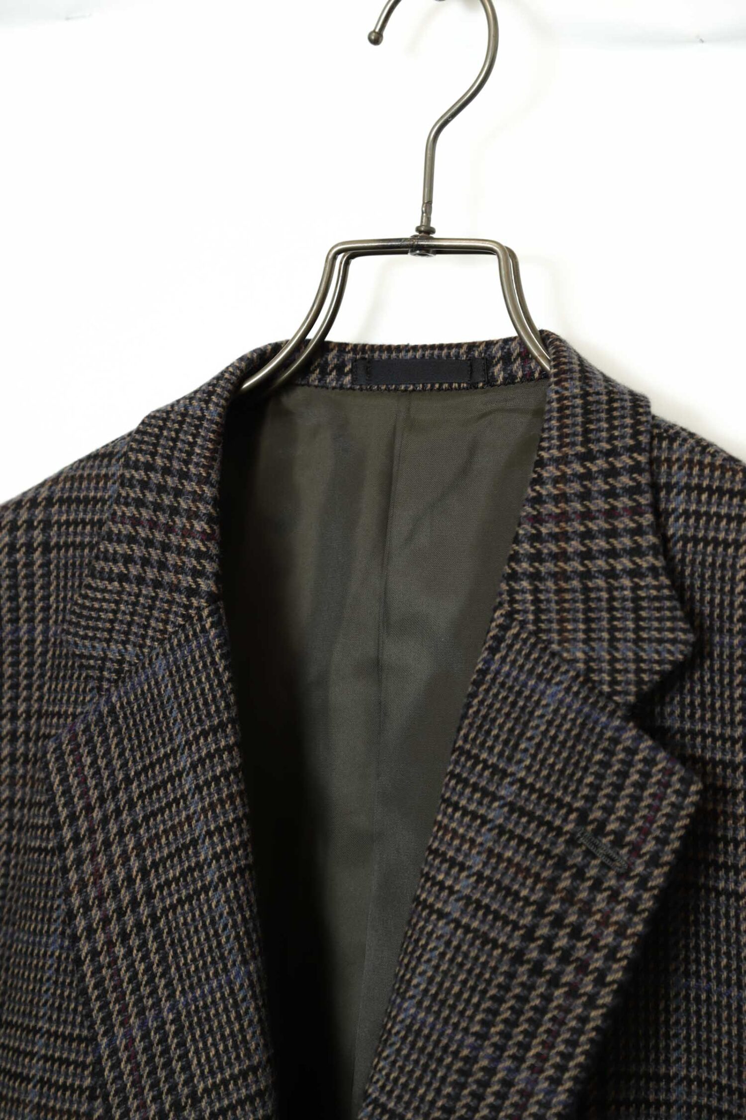Alternative view of USED WOOL CHECK TAILORED JACKET/BOTANY 500/L