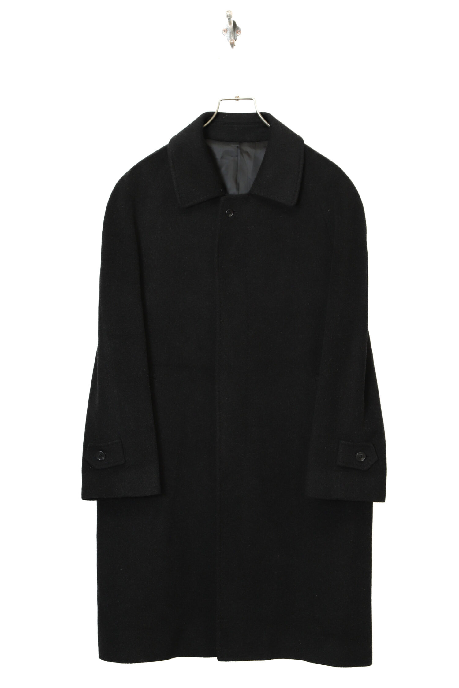 VINTAGE CASHMERE CONVERTIBLE COLLAR COAT/M