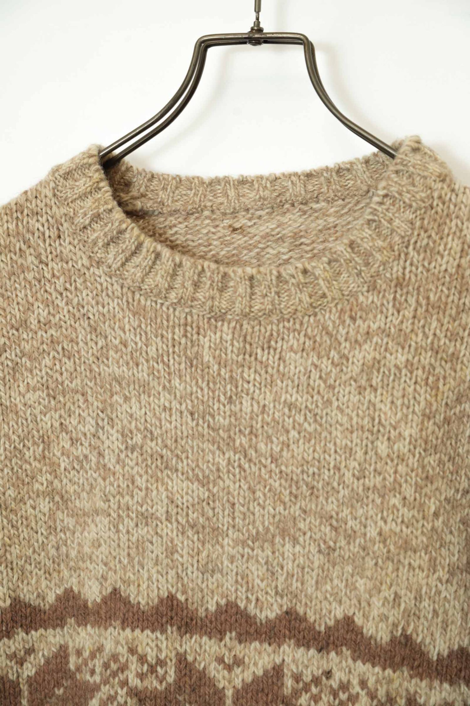 Alternative view of VINTAGE PATTERN KNITED SWEATER/L