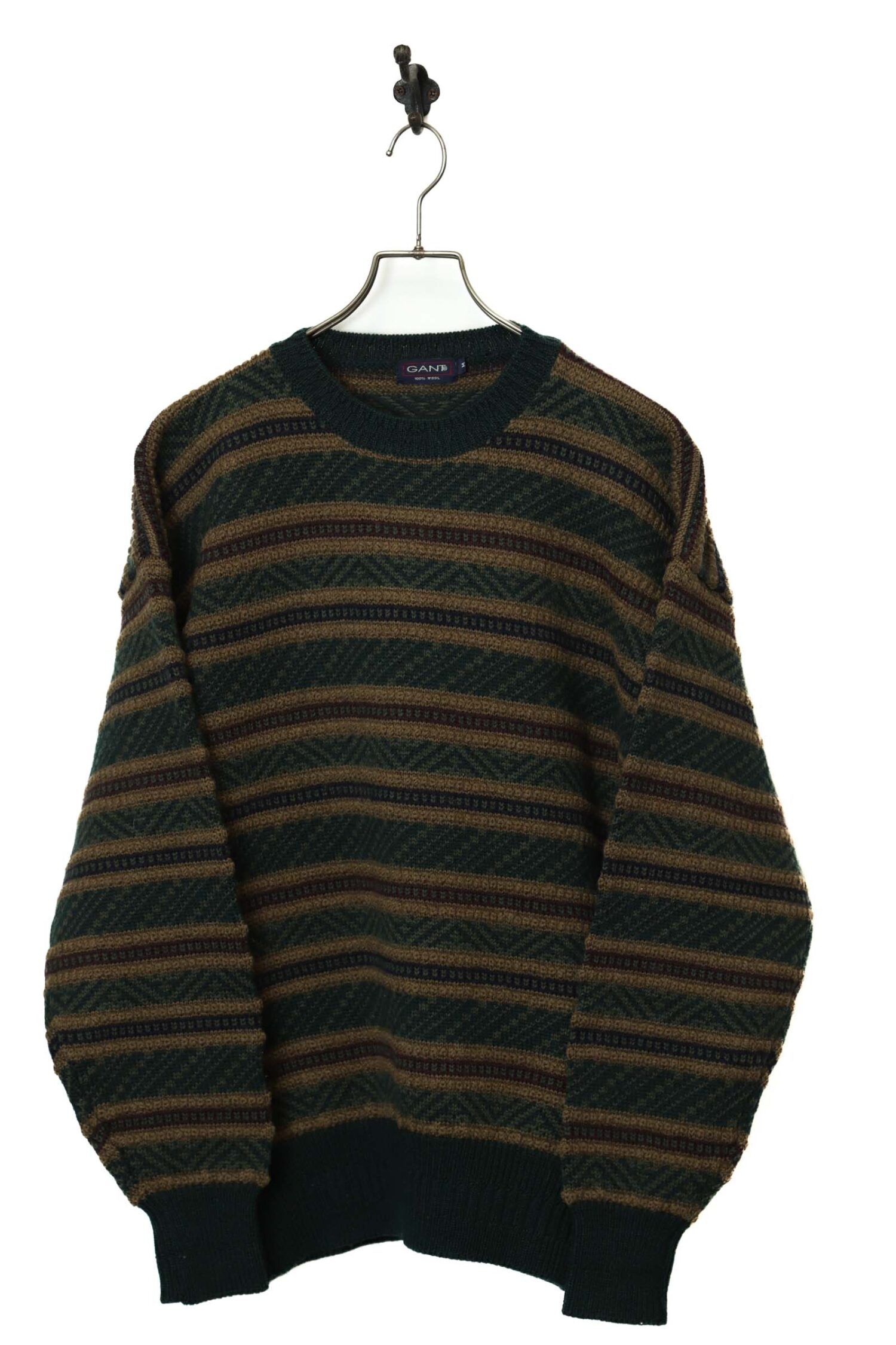 VINTAGE PATTERN KNITED SWEATER/L