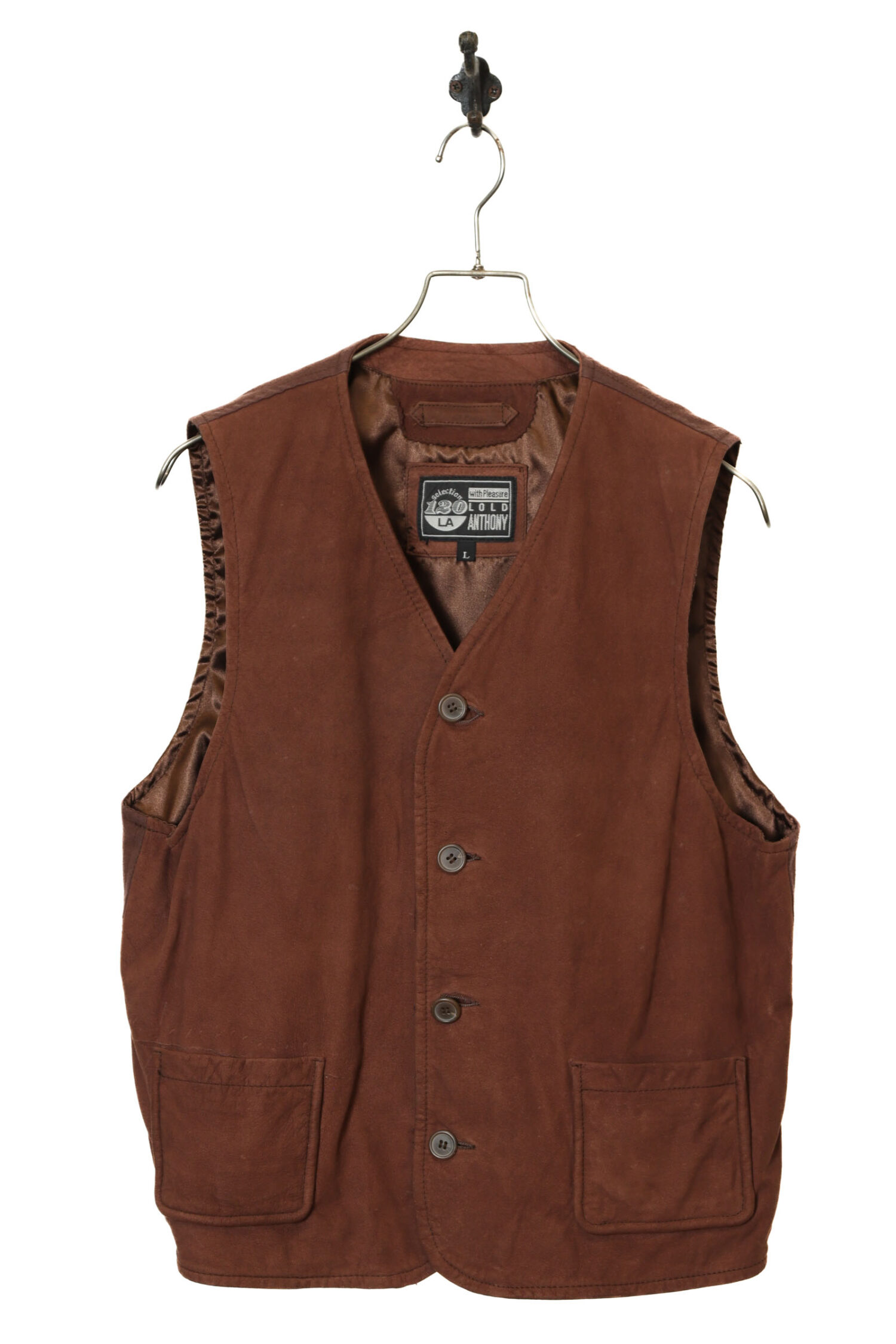 USED COW SUEDE VEST/M