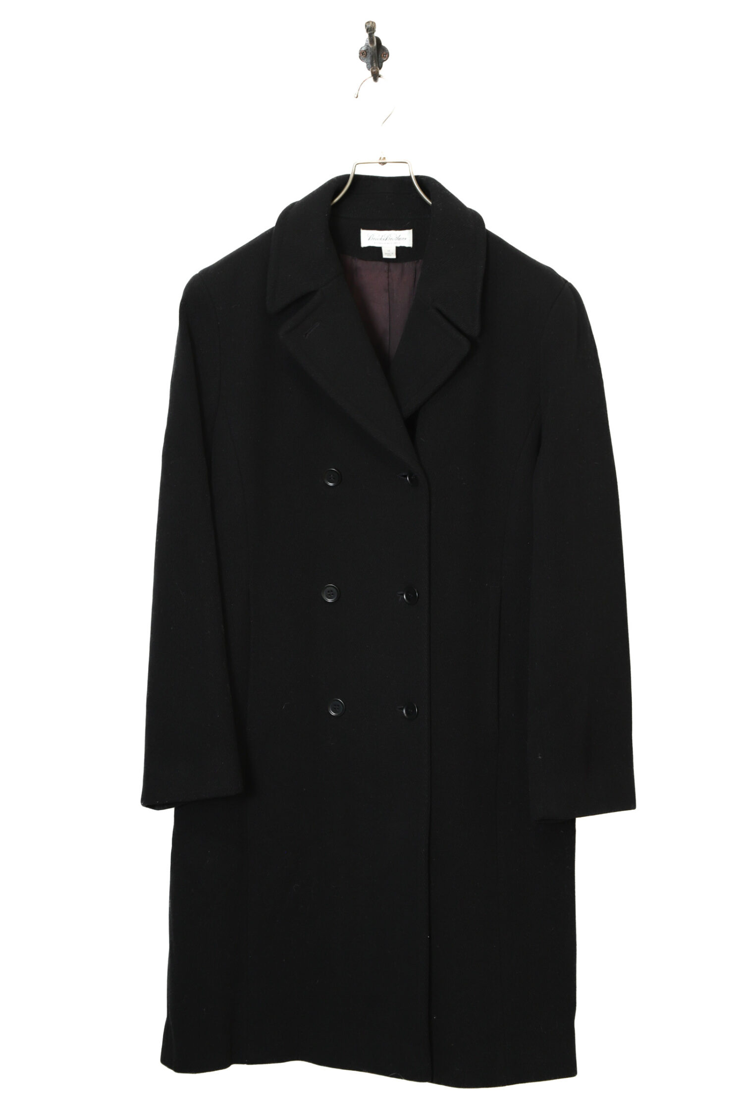 USED BROOKS BROTHERS WOOL COAT/MADE IN USA/M