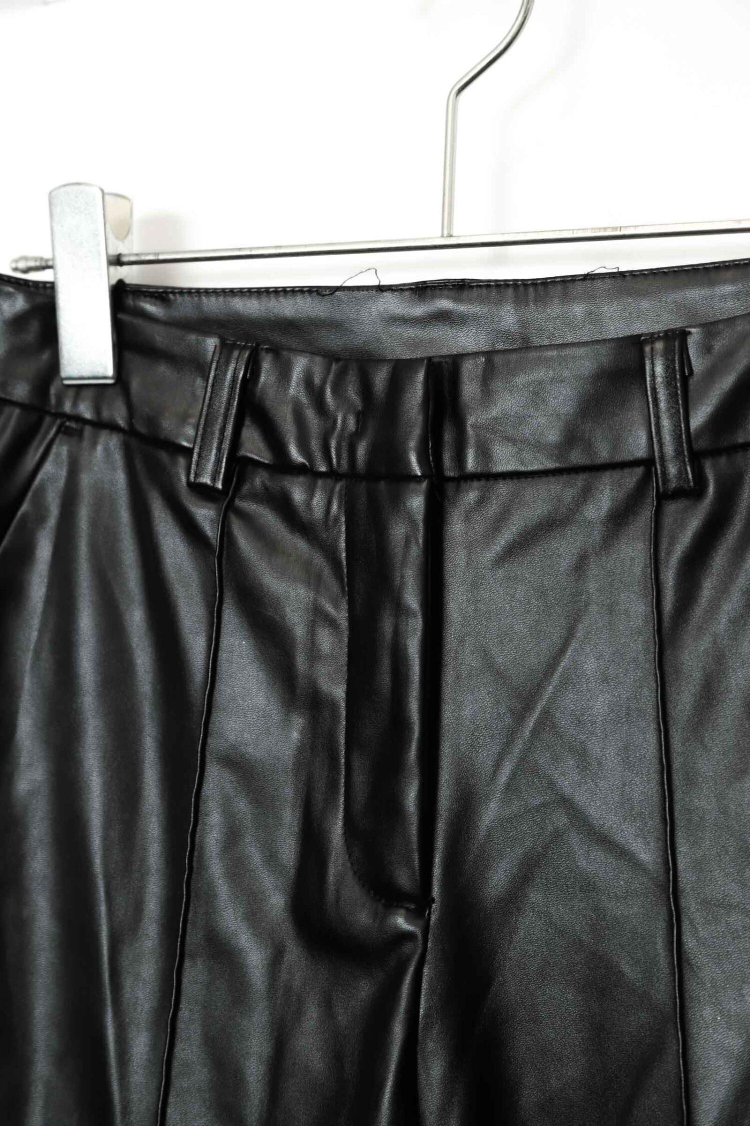 Alternative view of VINTAGE FAKE LEATHER FLARE PANTS/W66