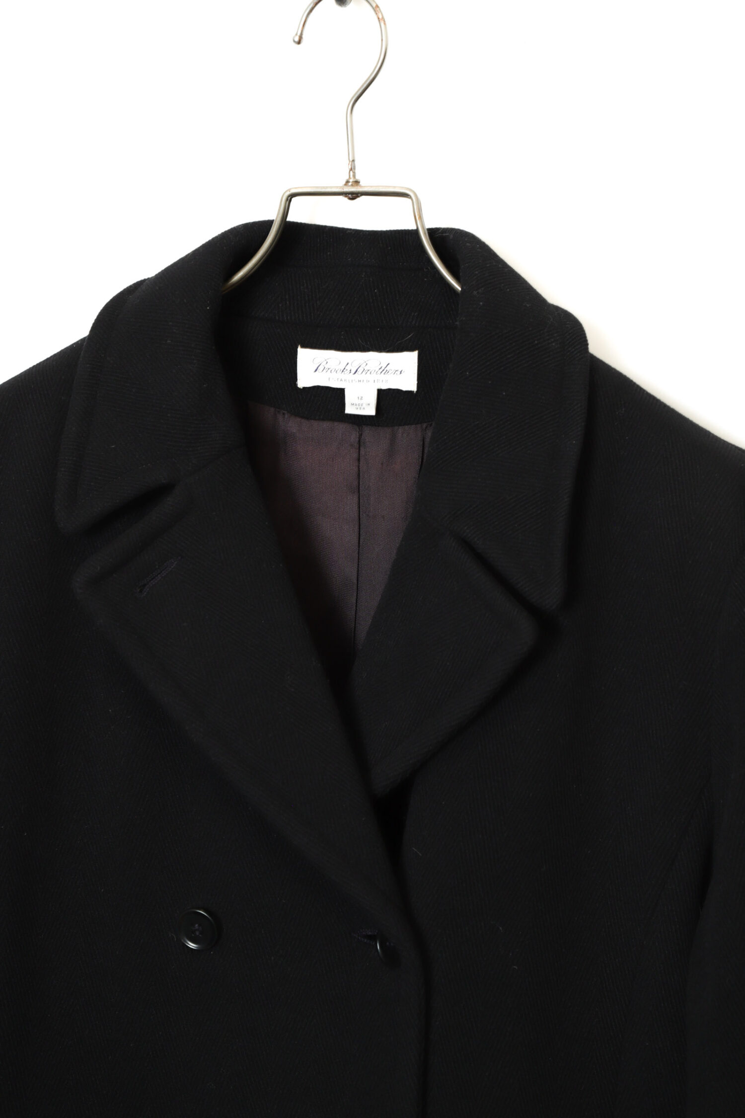 Alternative view of USED BROOKS BROTHERS WOOL COAT/MADE IN USA/M