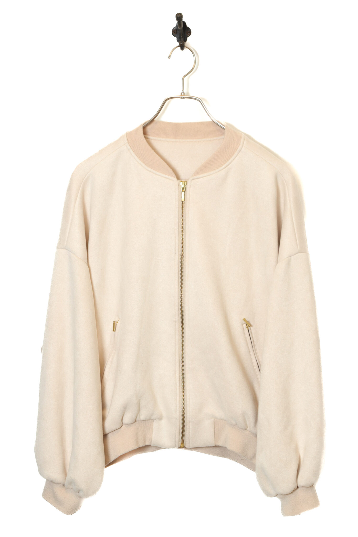 VINTAGE FAKE SUEDE BOMBER JACKET/XL
