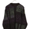 VINTAGE PATTERN KNITED SWEATER/L