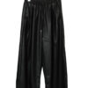 VINTAGE FAKE LEATHER WIDE FLARE PANTS/W60-82