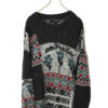 VINTAGE PATTERN KNITED SWEATER/XL
