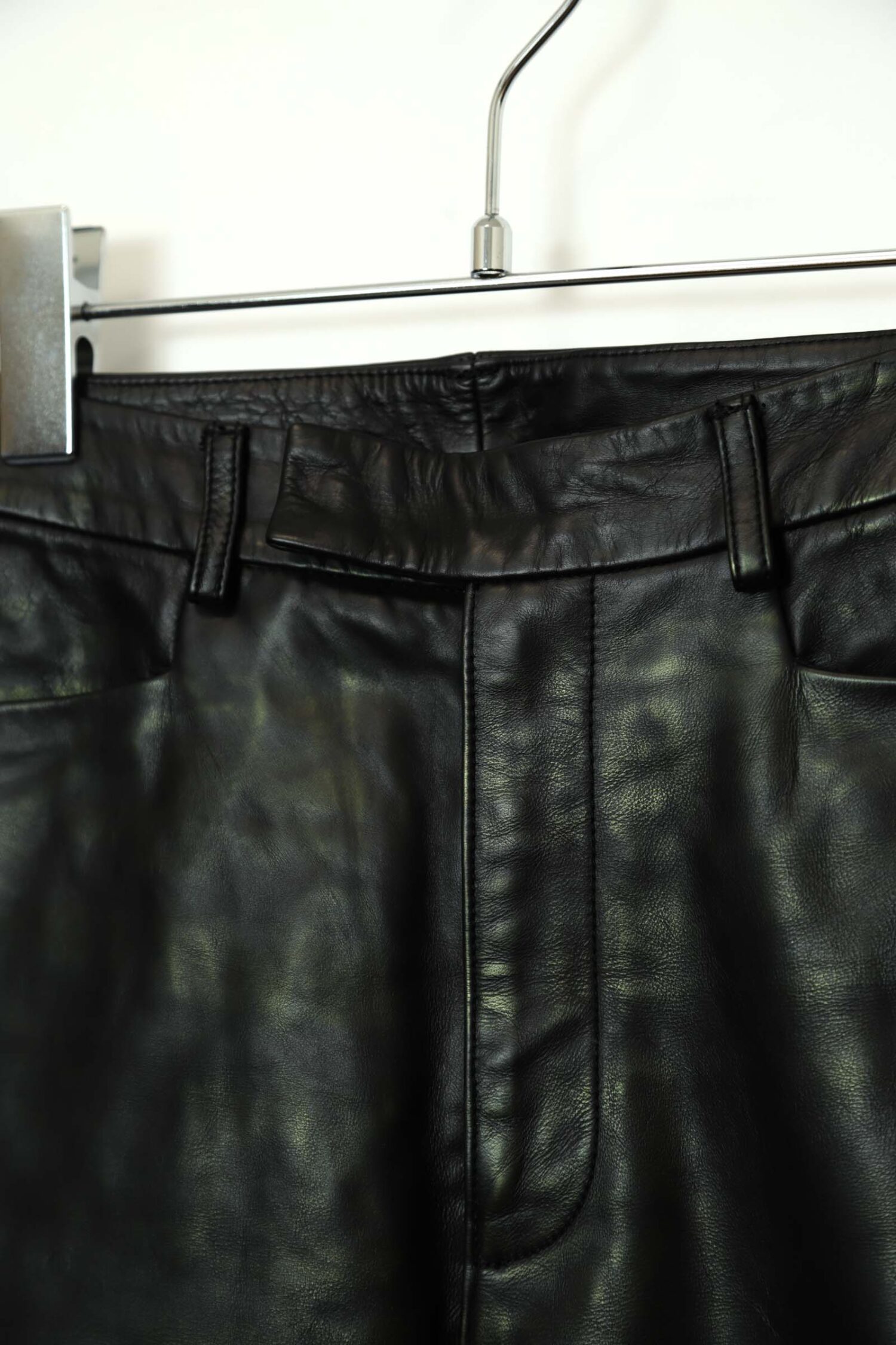 Alternative view of VINTAGE COW LEATHER PANTS/W72