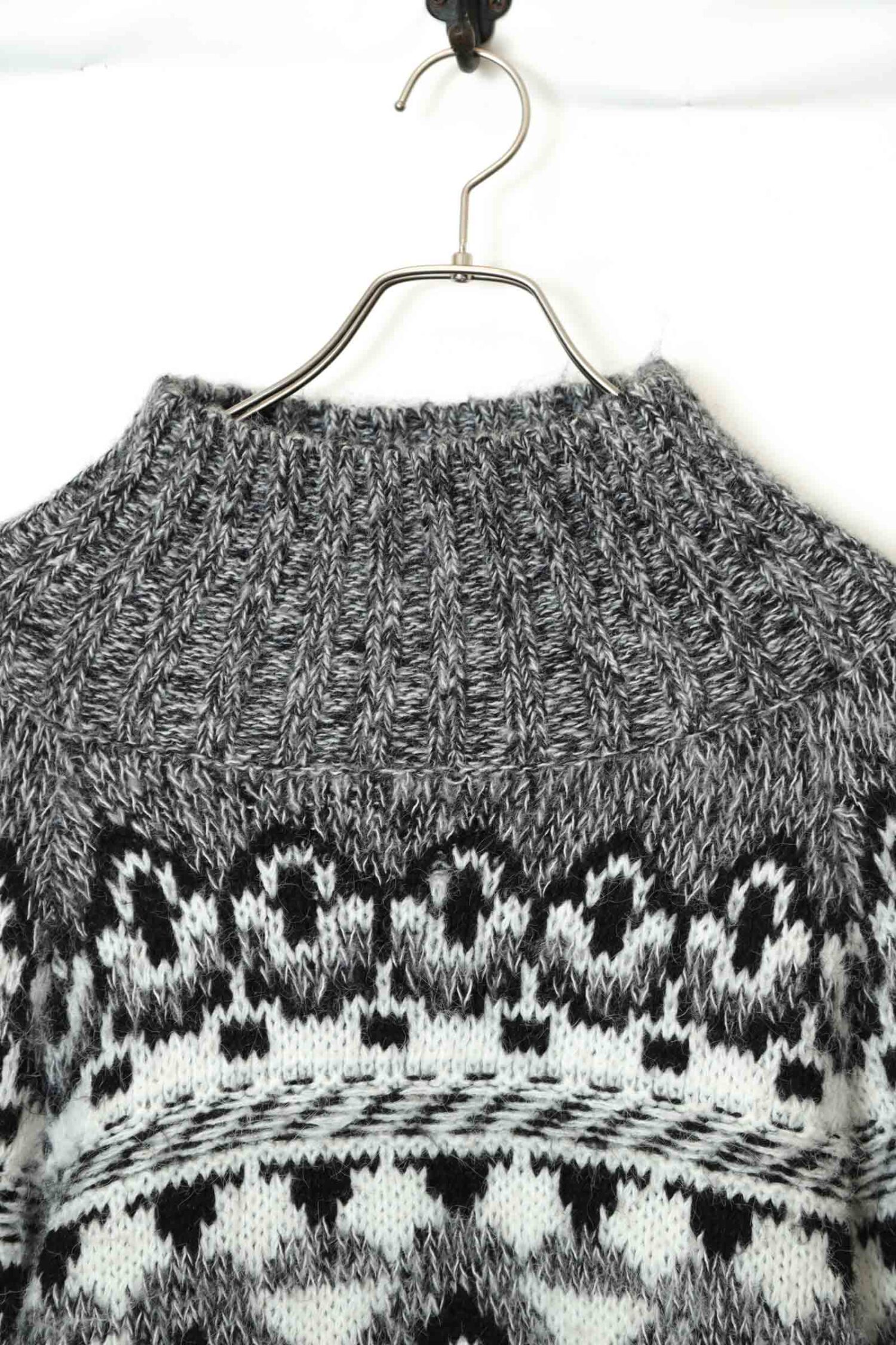 Alternative view of VINTAGE PATTERN KNITTED SWEATER/L