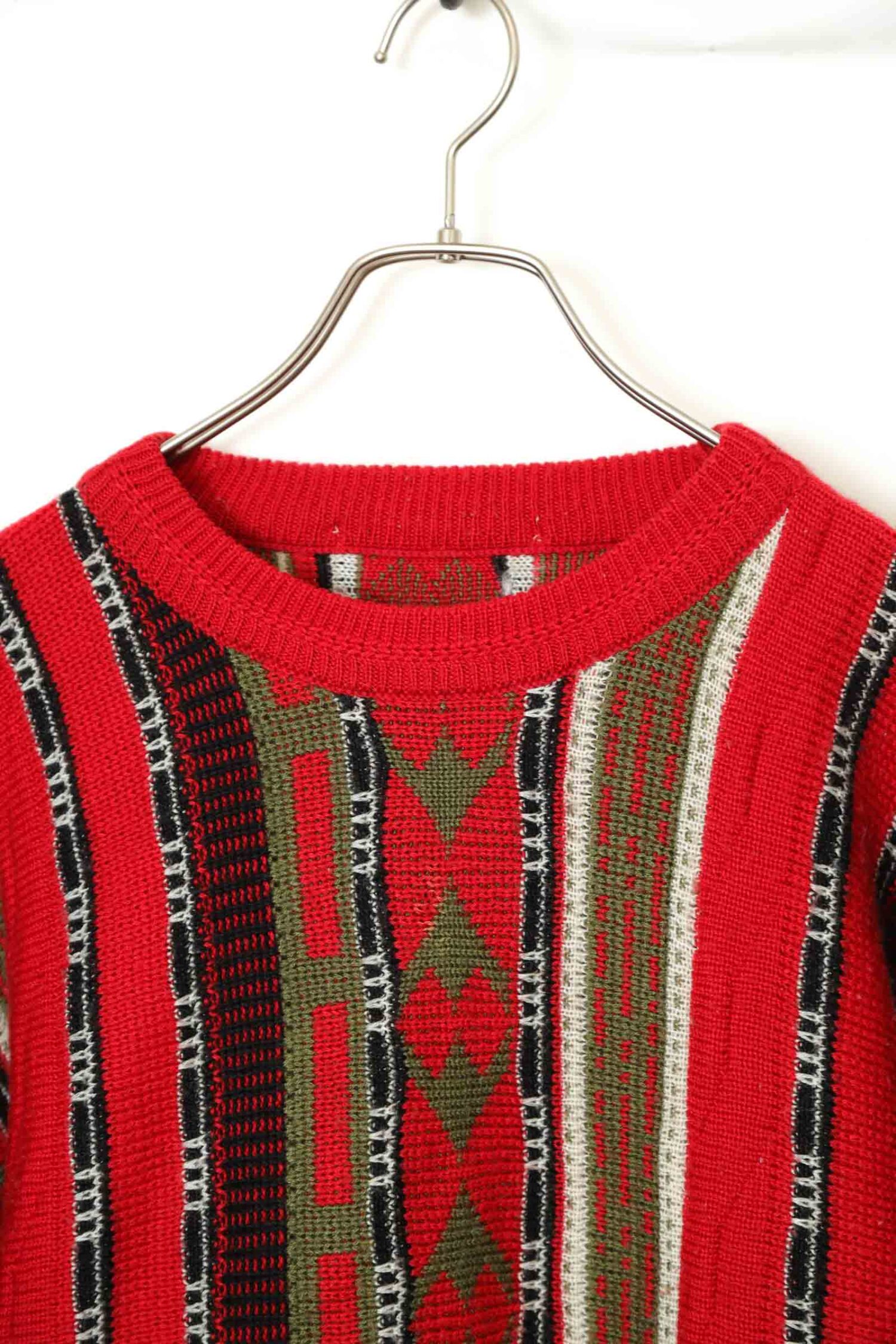 Alternative view of VINTAGE PATTERN KNITED SWEATER/L