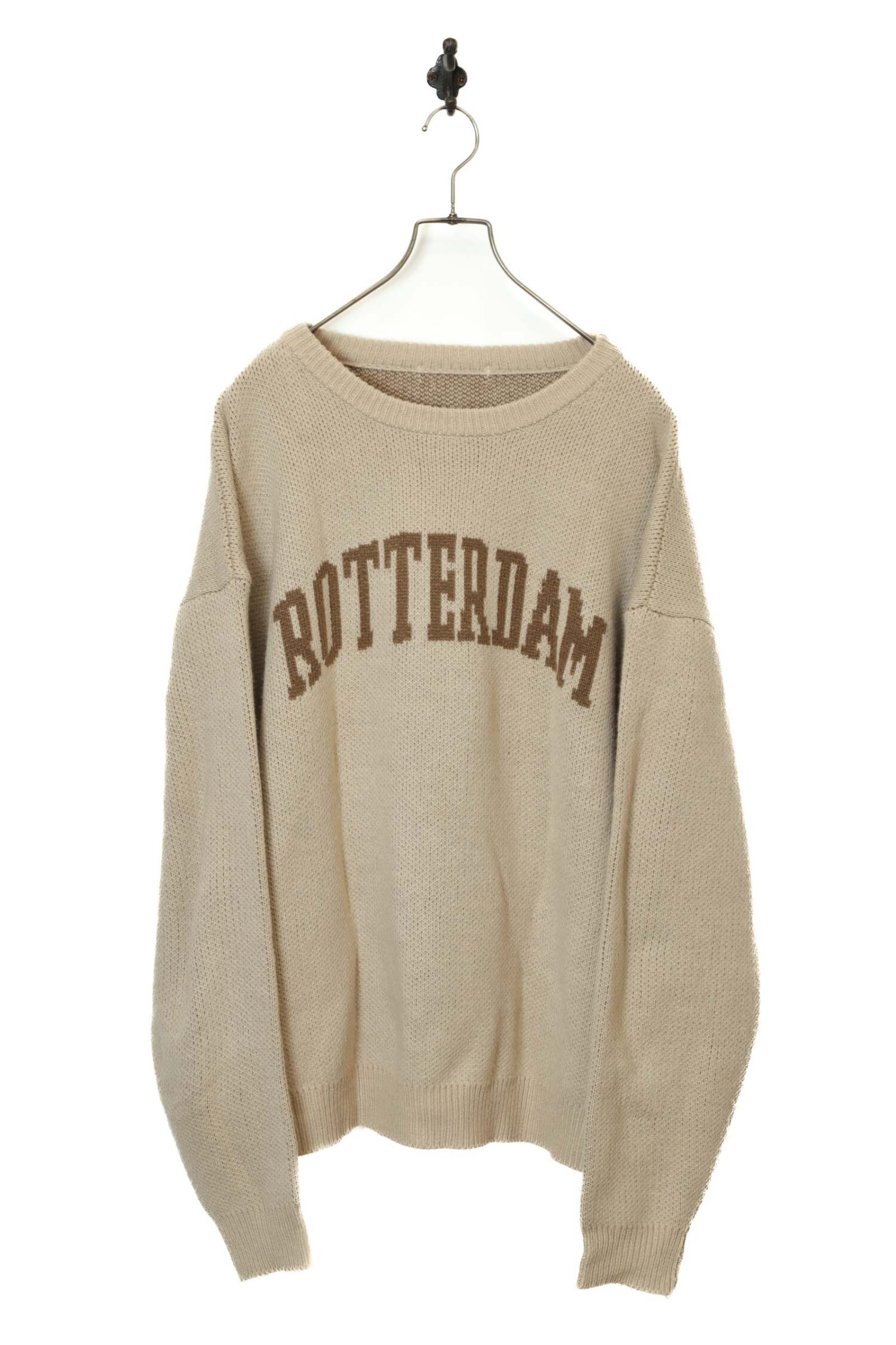 VINTAGE PATTERN KNITED SWEATER/XL