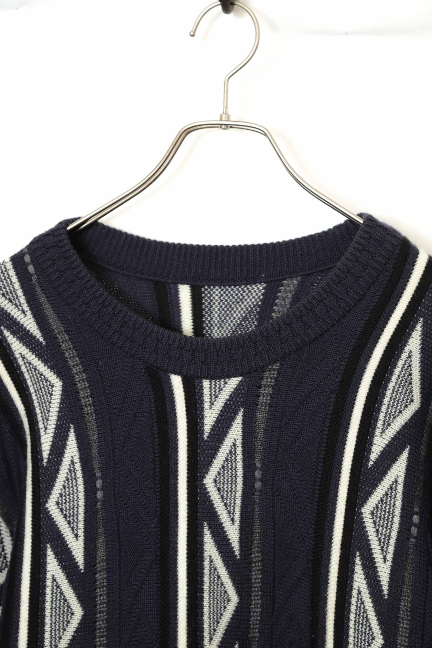 Alternative view of VINTAGE PATTERN KNITED SWEATER/M