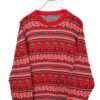 VINTAGE PATTERN KNITED SWEATER/M