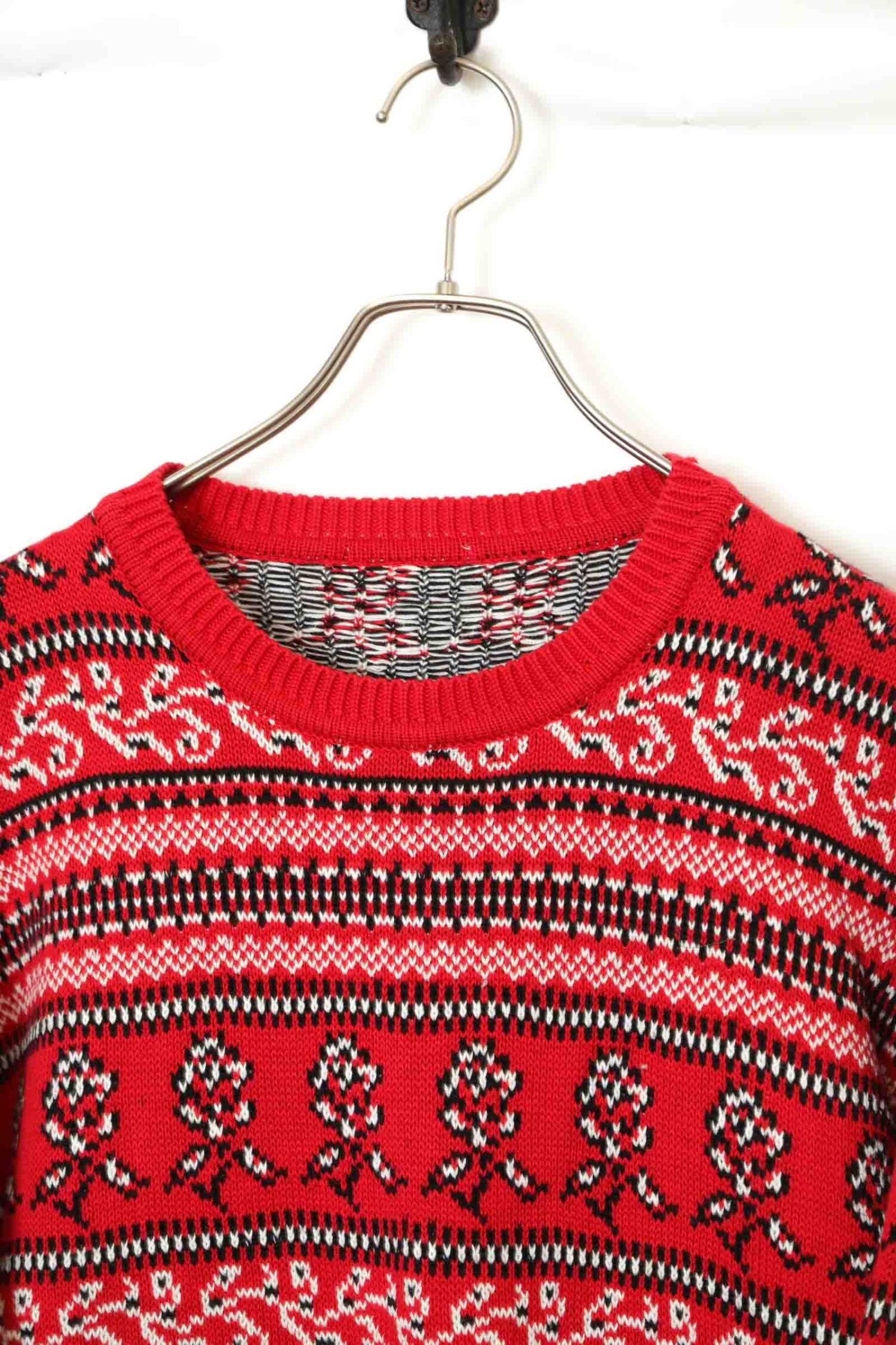 Alternative view of VINTAGE PATTERN KNITED SWEATER/M