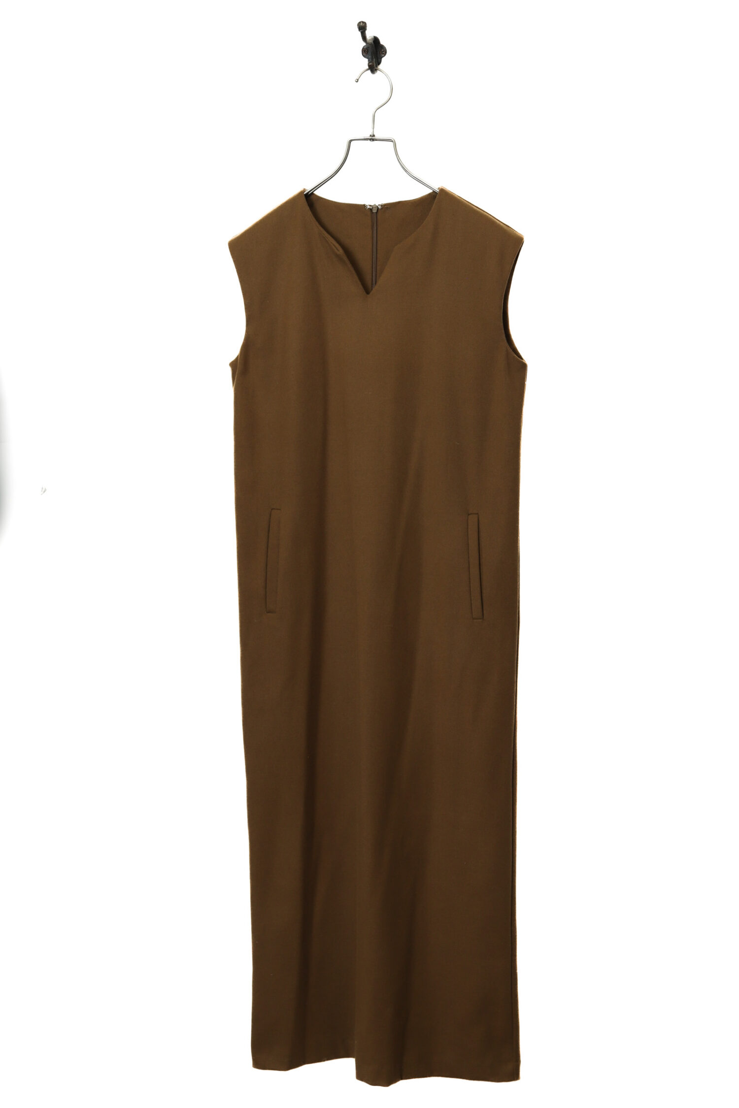 VINTAGE WOOLY LONG ONE-PIECE DRESS/M