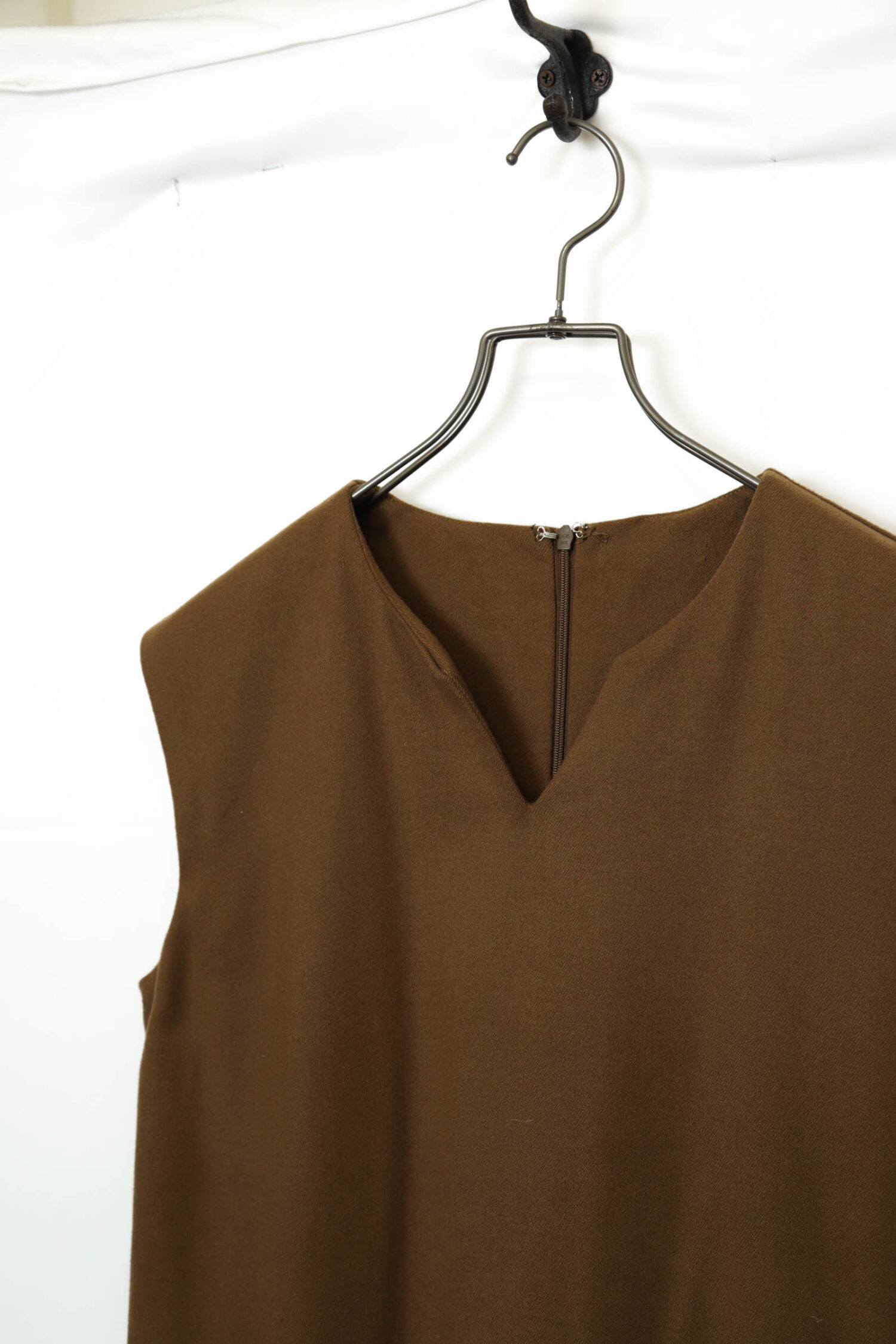Alternative view of VINTAGE WOOLY LONG ONE-PIECE DRESS/M