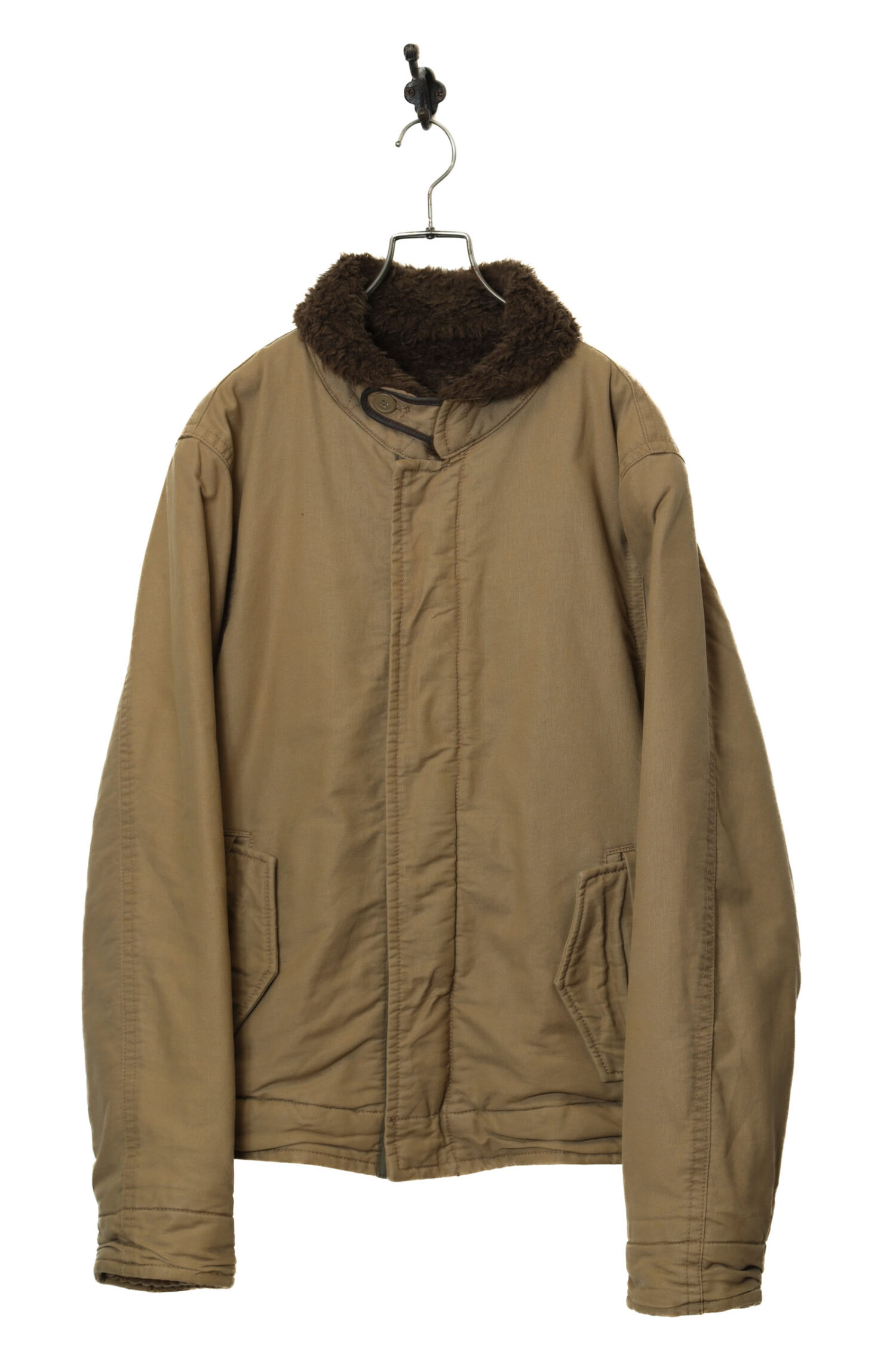 VINTAGE MILITARY DESIGN DECK JACKET/L