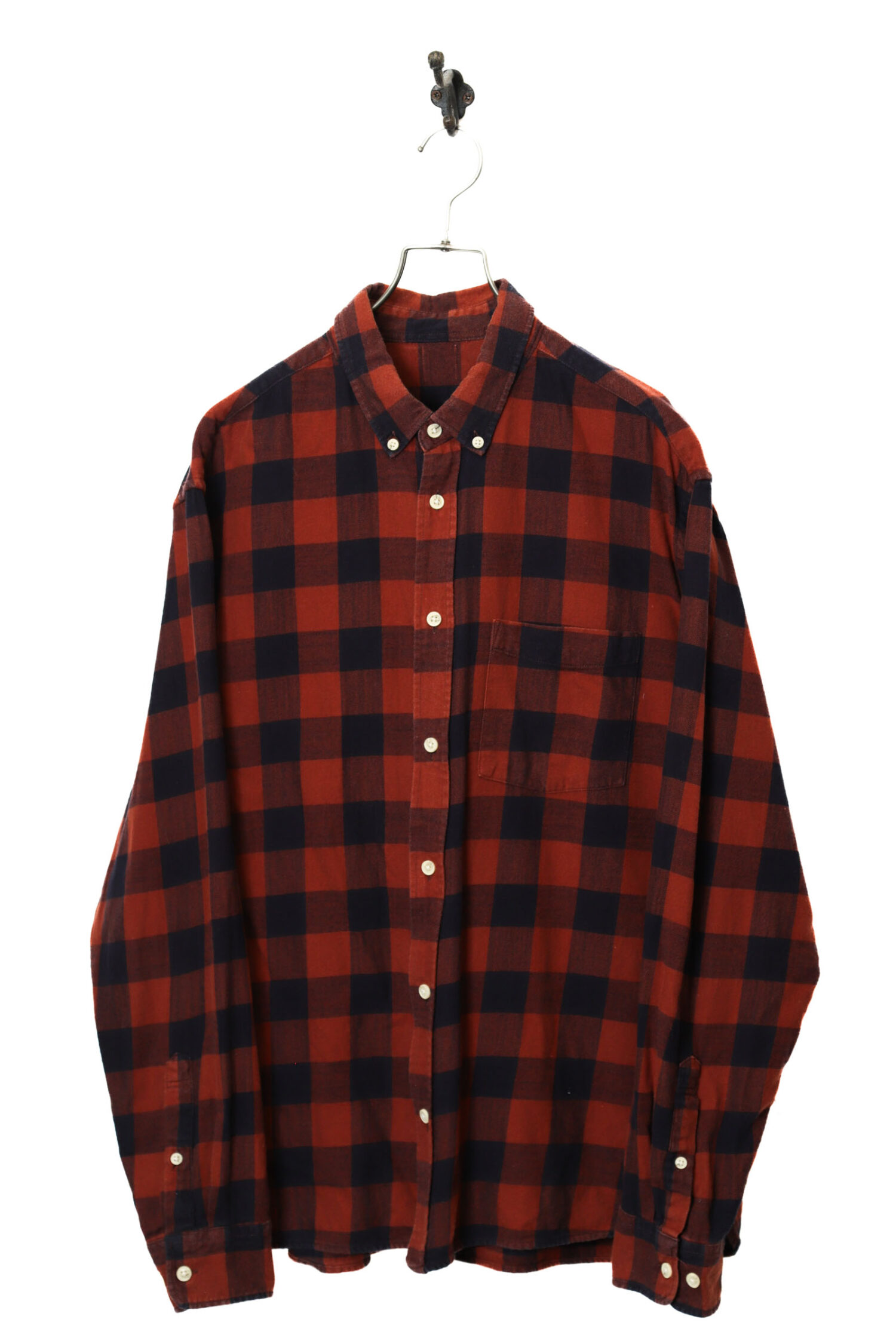 VINTAGE BLOCK CHECK SHIRT/XL