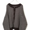 VINTAGE DESIGN KNITED CARDIGAN/XL