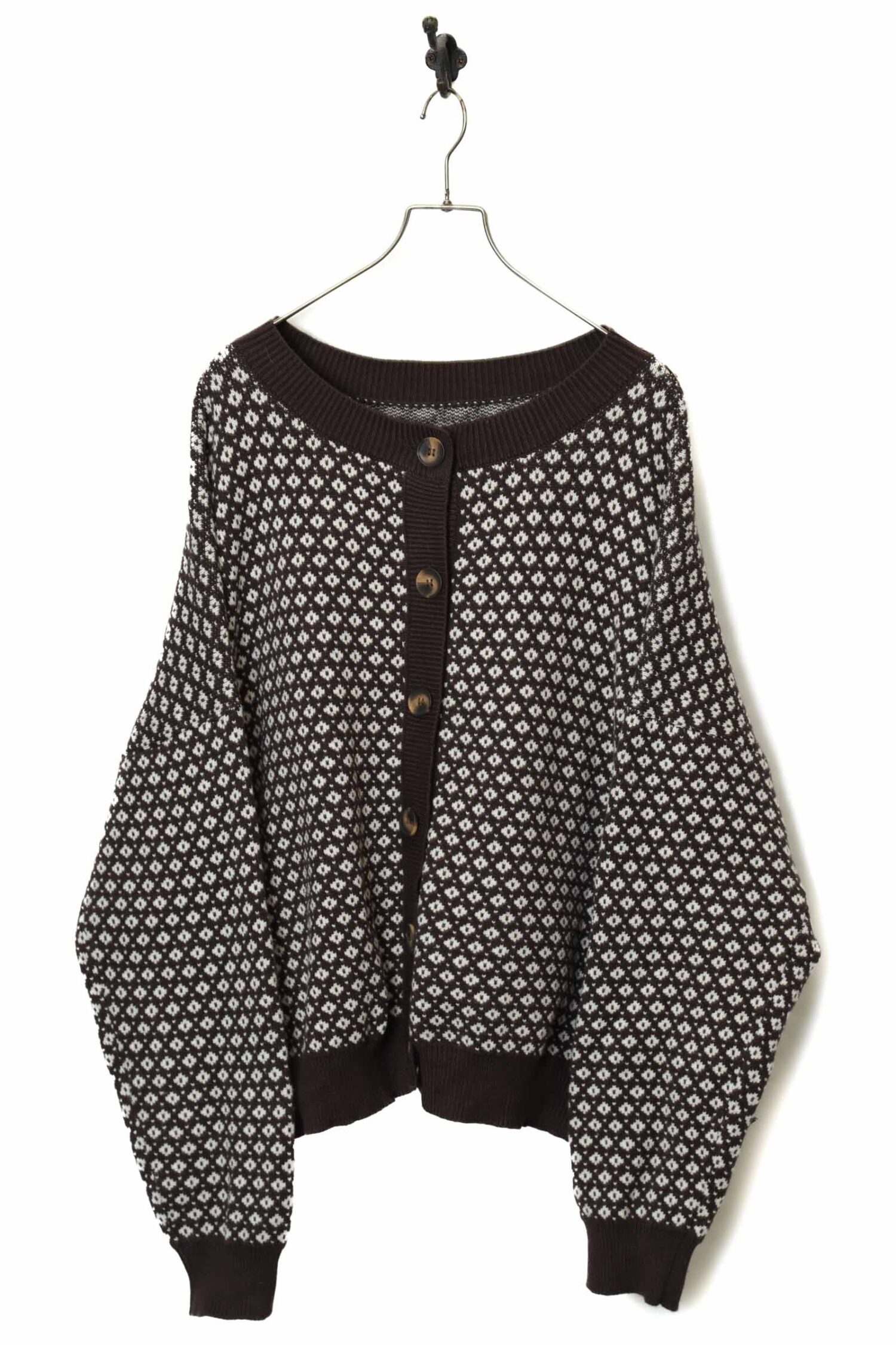 VINTAGE DESIGN KNITED CARDIGAN/XL
