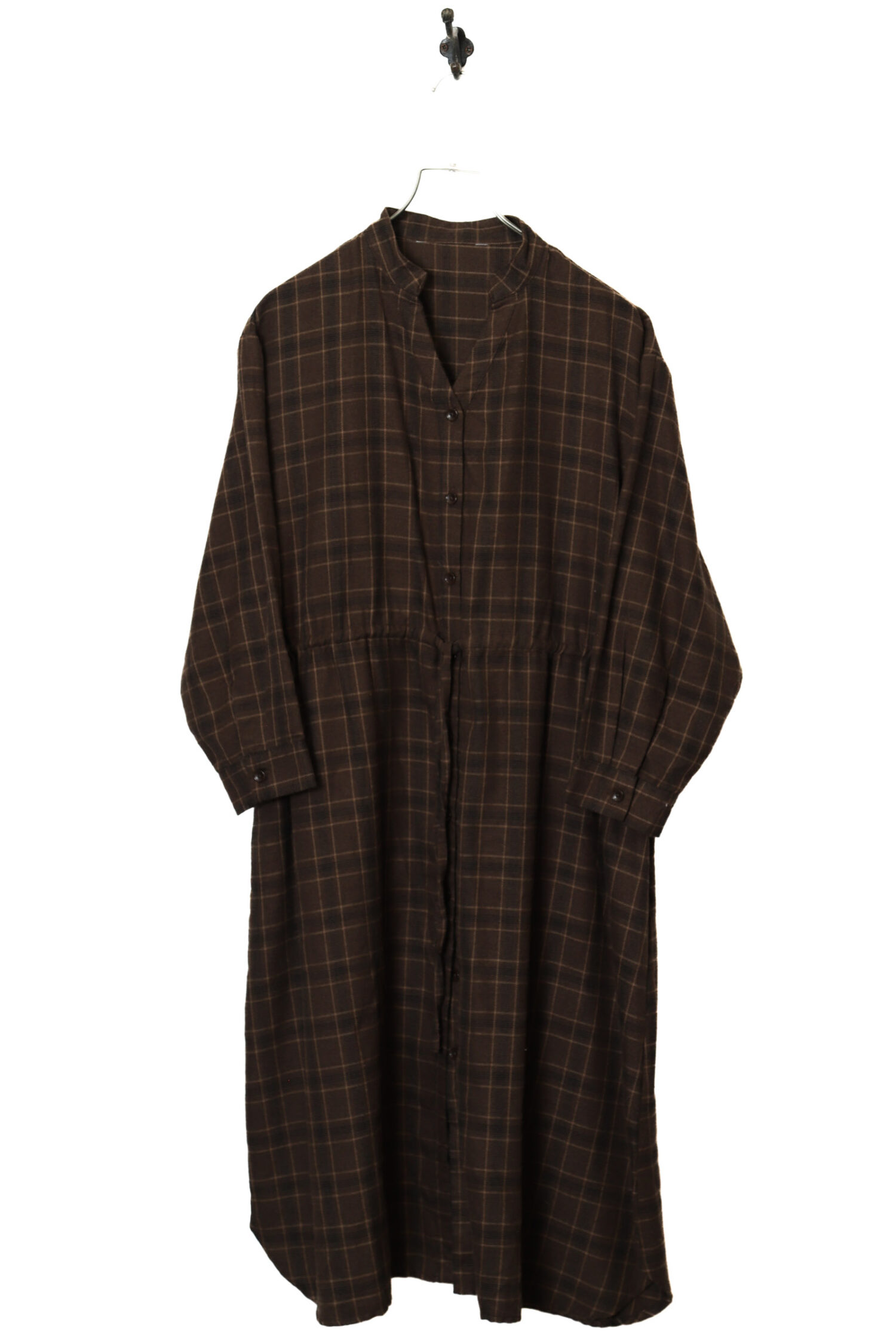 VINTAGE CHECK PATTERN ONE-PIECE DRESS/L
