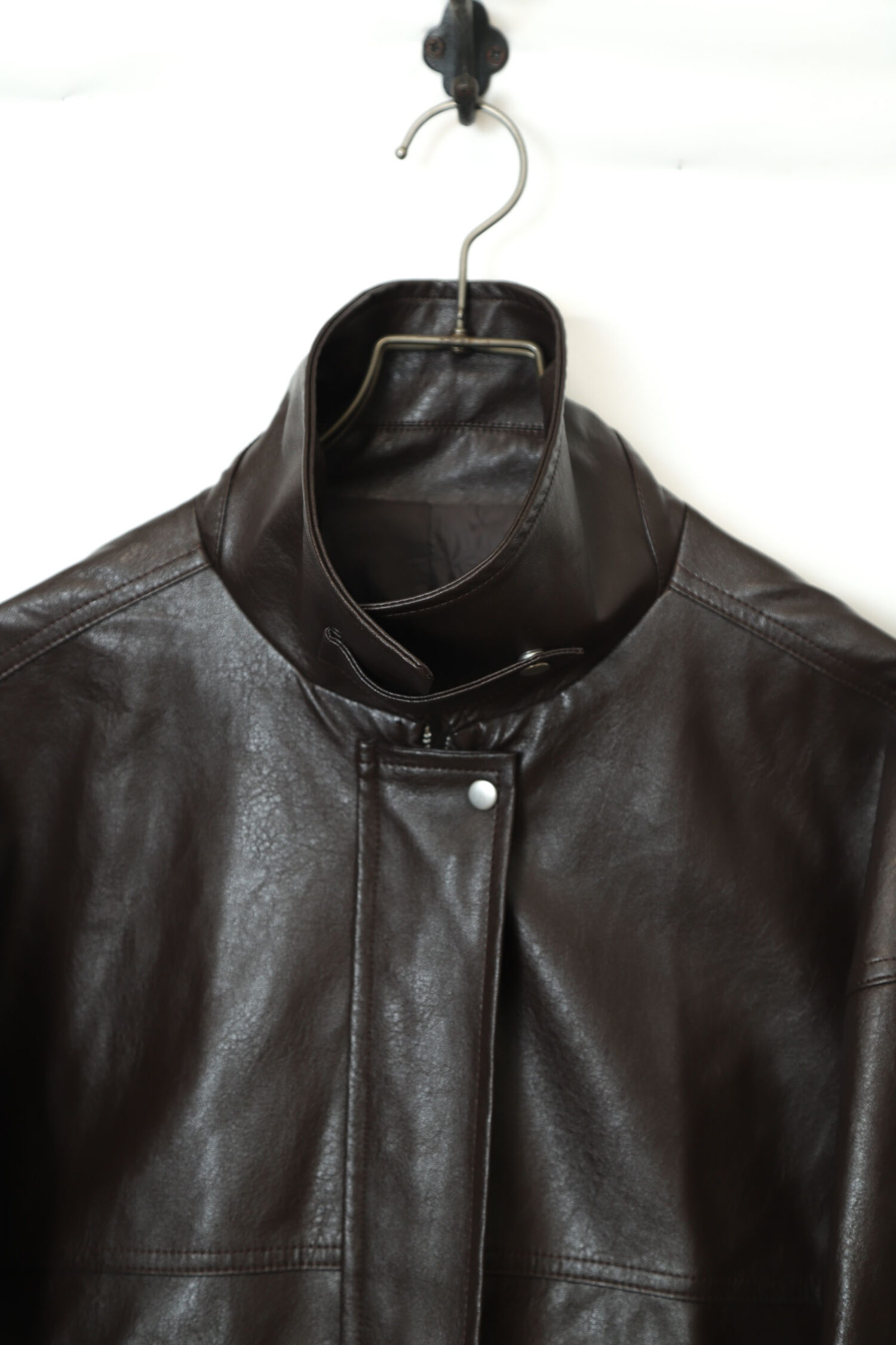 Alternative view of VINTAGE FAKE LEATHER JACKET/XL