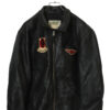 VINTAGE COW LEATHER JACKET/MADE IN CANADA/XL