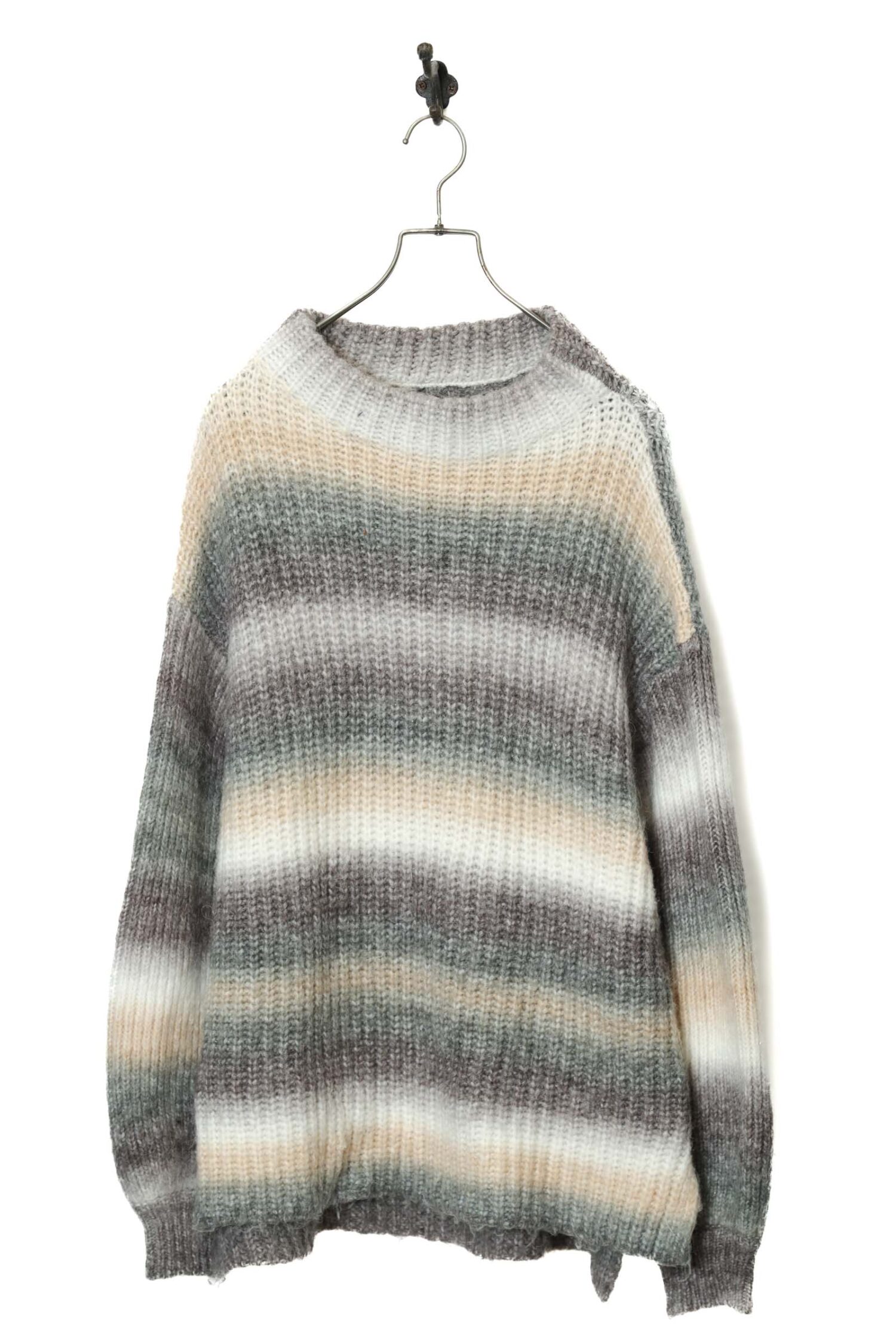 VINTAGE PATTERN KNITED SWEATER/XL