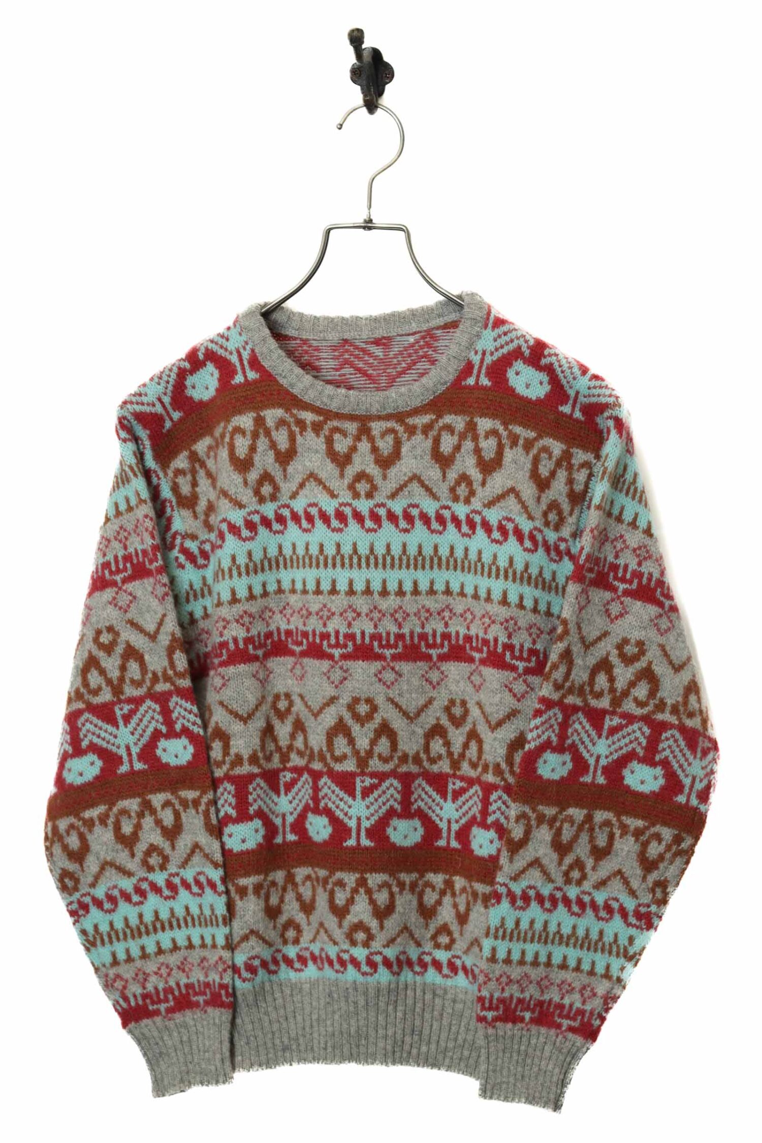 VINTAGE PATTERNED KNITED SWEATER/S