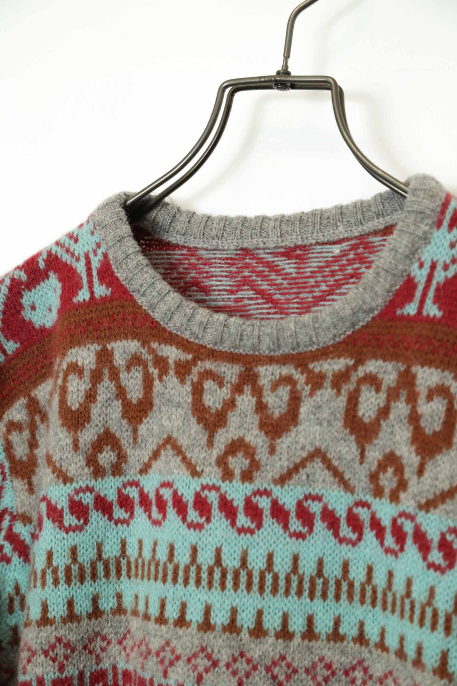 Alternative view of VINTAGE PATTERNED KNITED SWEATER/S