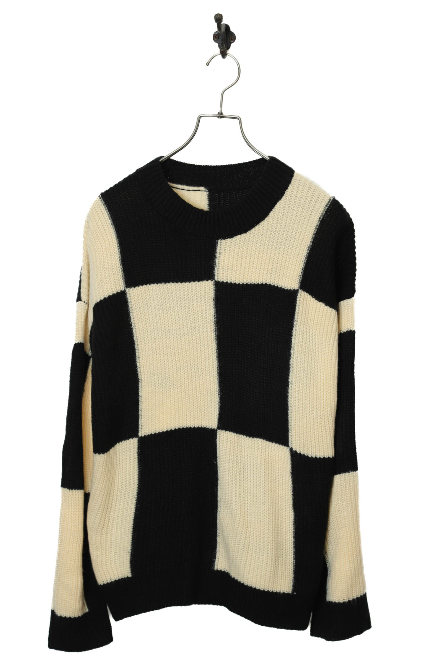 VINTAGE BLOCK KNITED SWEATER/L