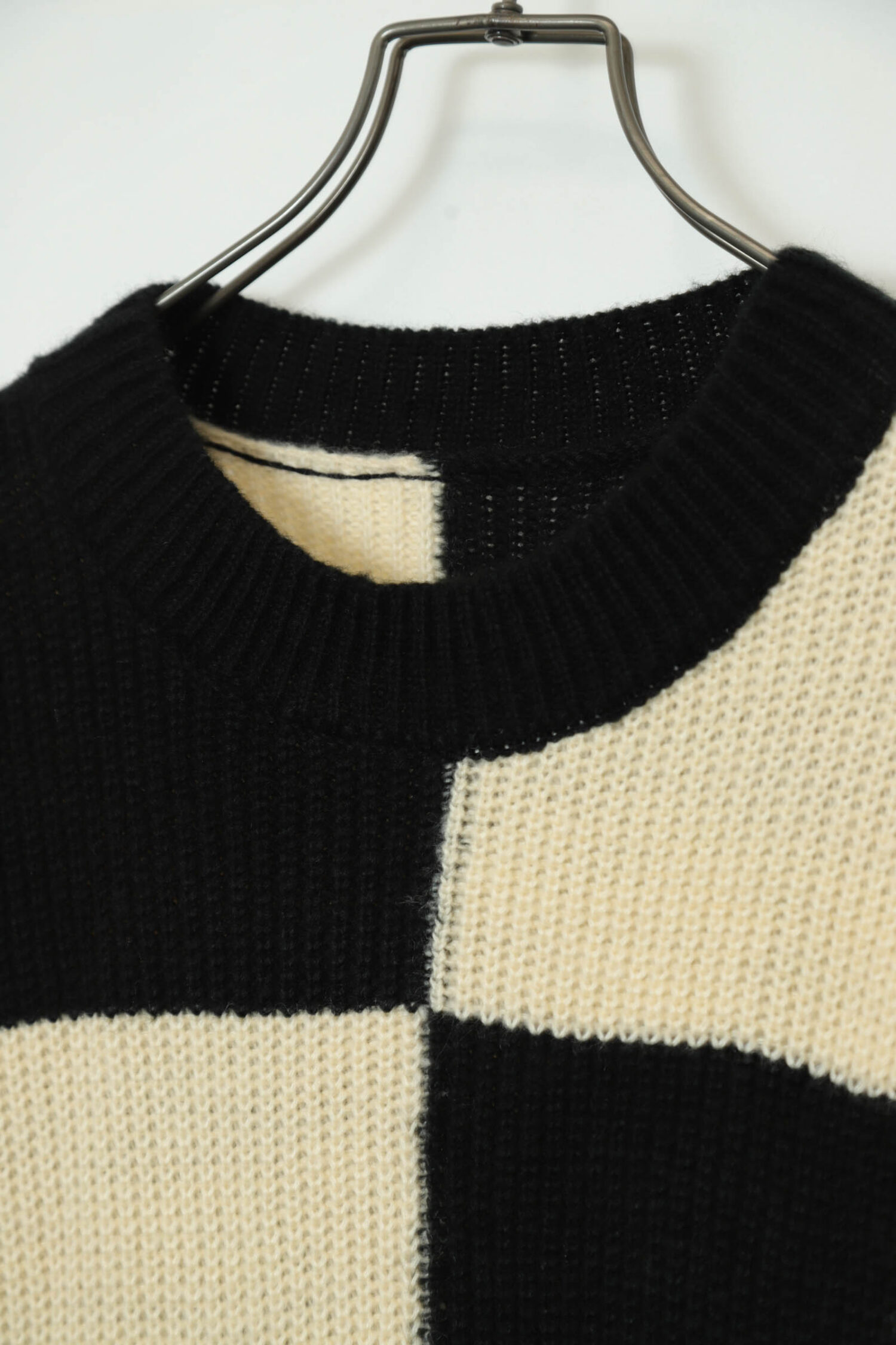 Alternative view of VINTAGE BLOCK KNITED SWEATER/L