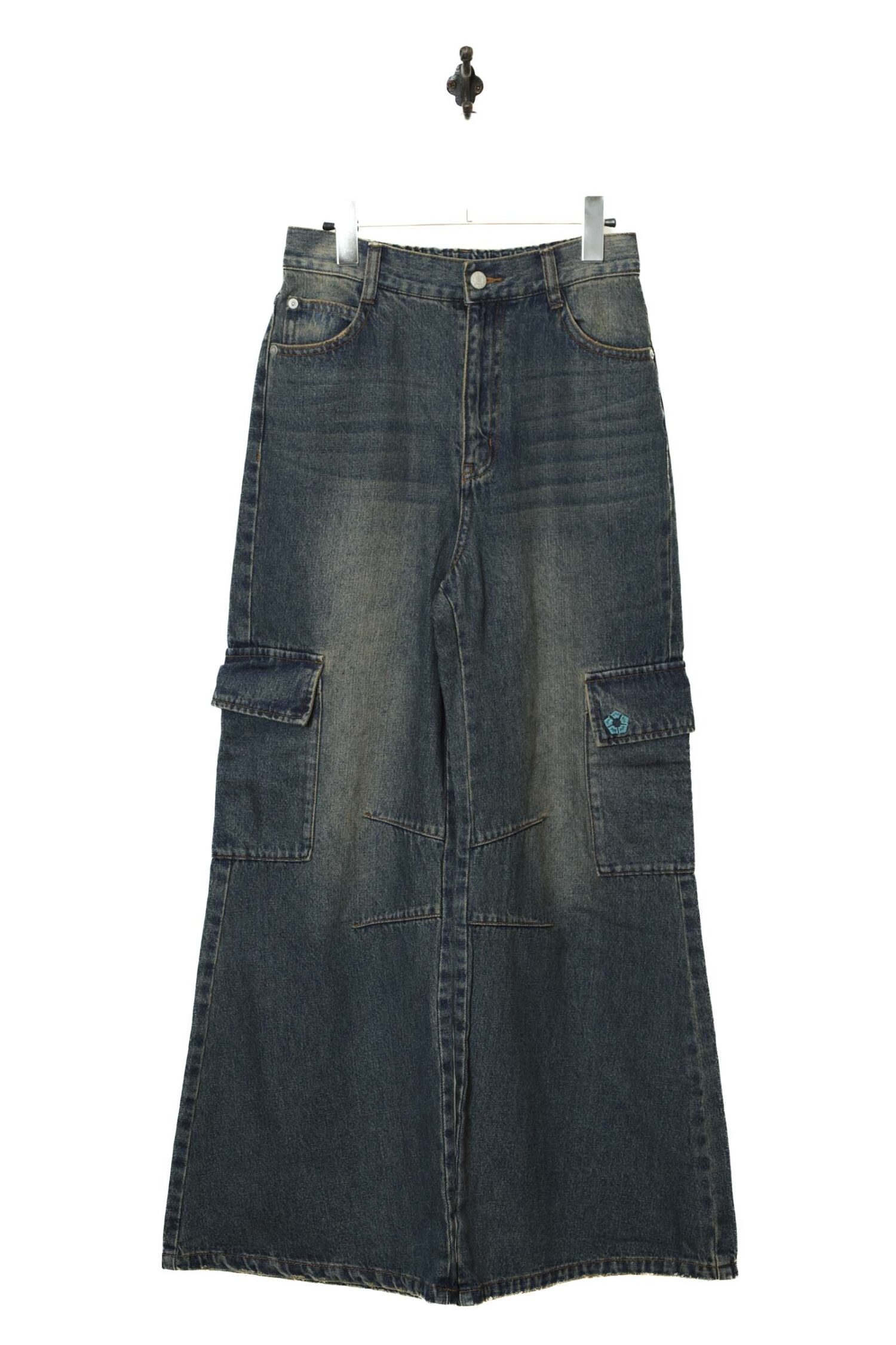 VINTAGE DENIM CARGO PANTS/W70