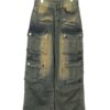 VINTAGE DENIM CARGO PANTS/W70