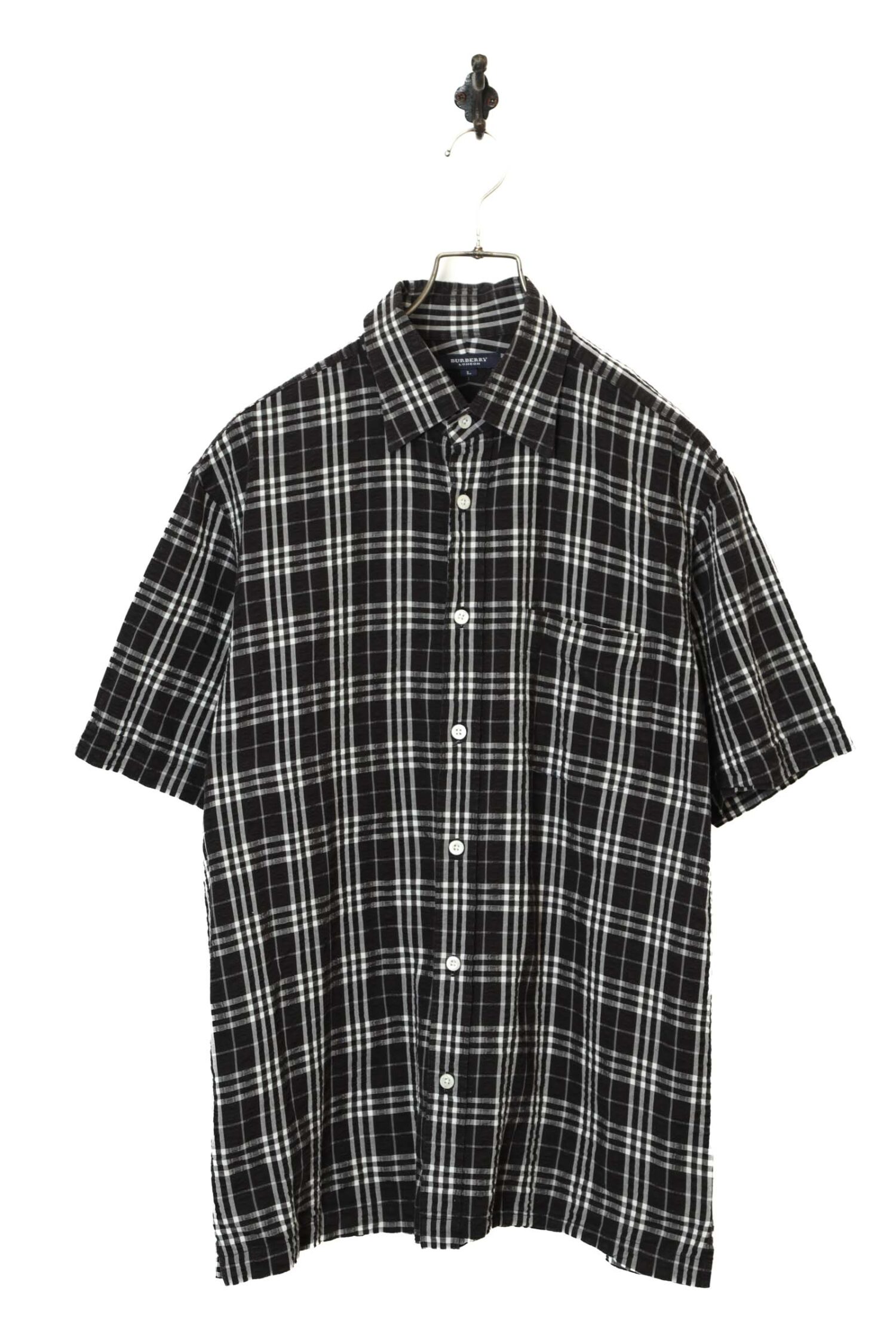 USED BURBERRY CHECK PATTERN SHIRT/L