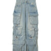VINTAGE DENIM CARGO PANTS/W66