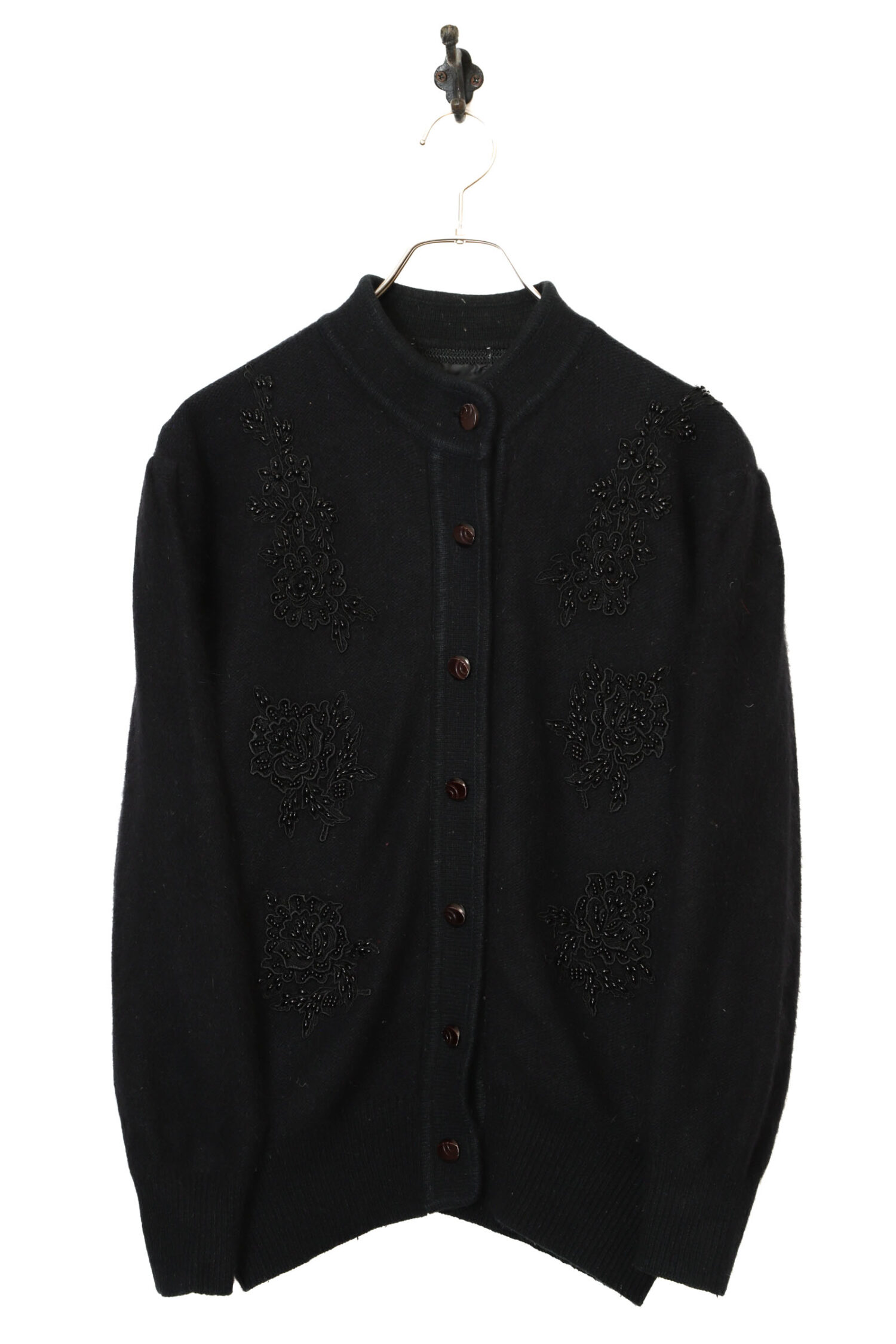 VINTAGE PATTERN KNITED CARDIGAN/L