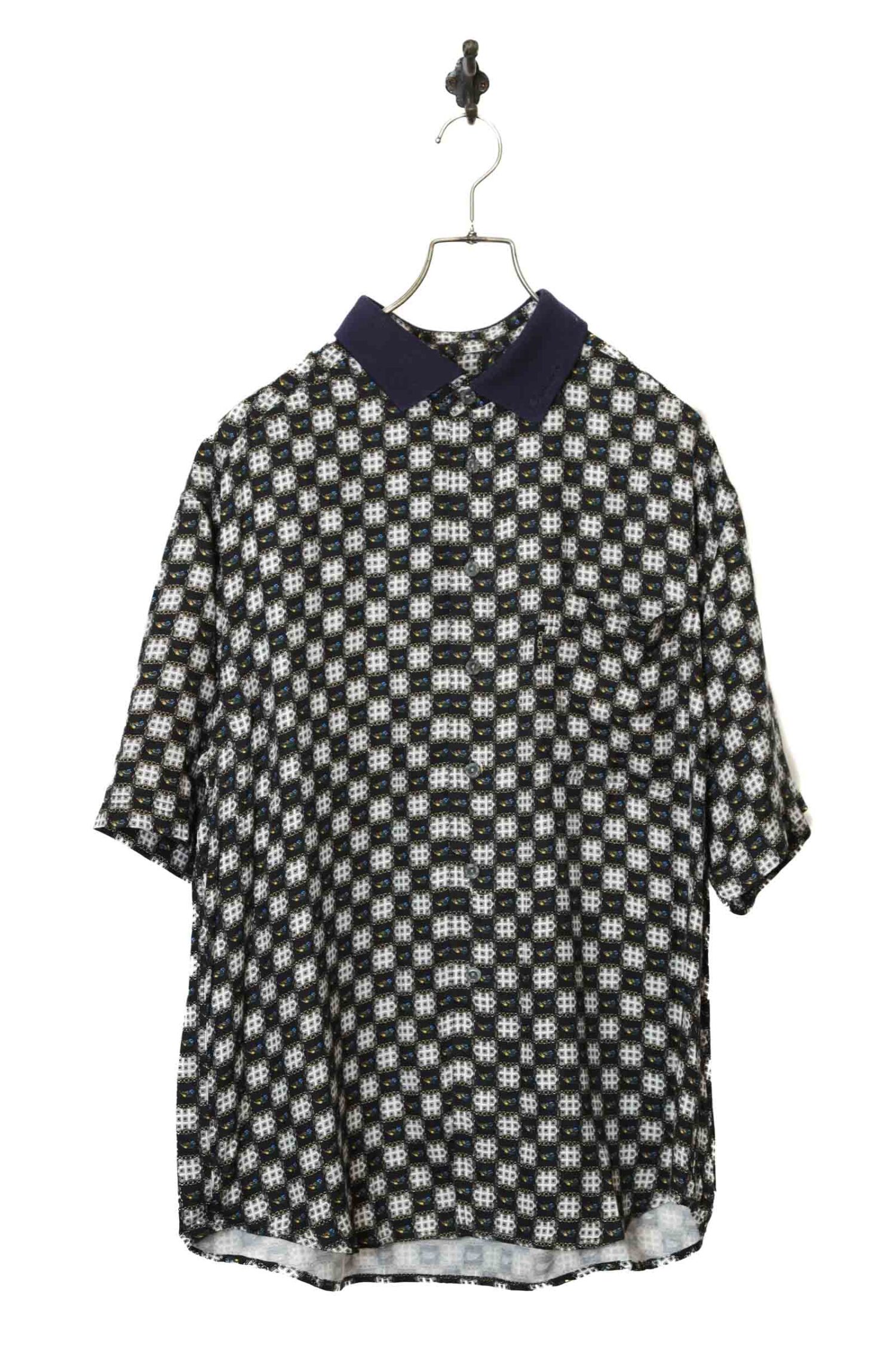 VINTAGE PRINTED PULL OVER SHIRT/L