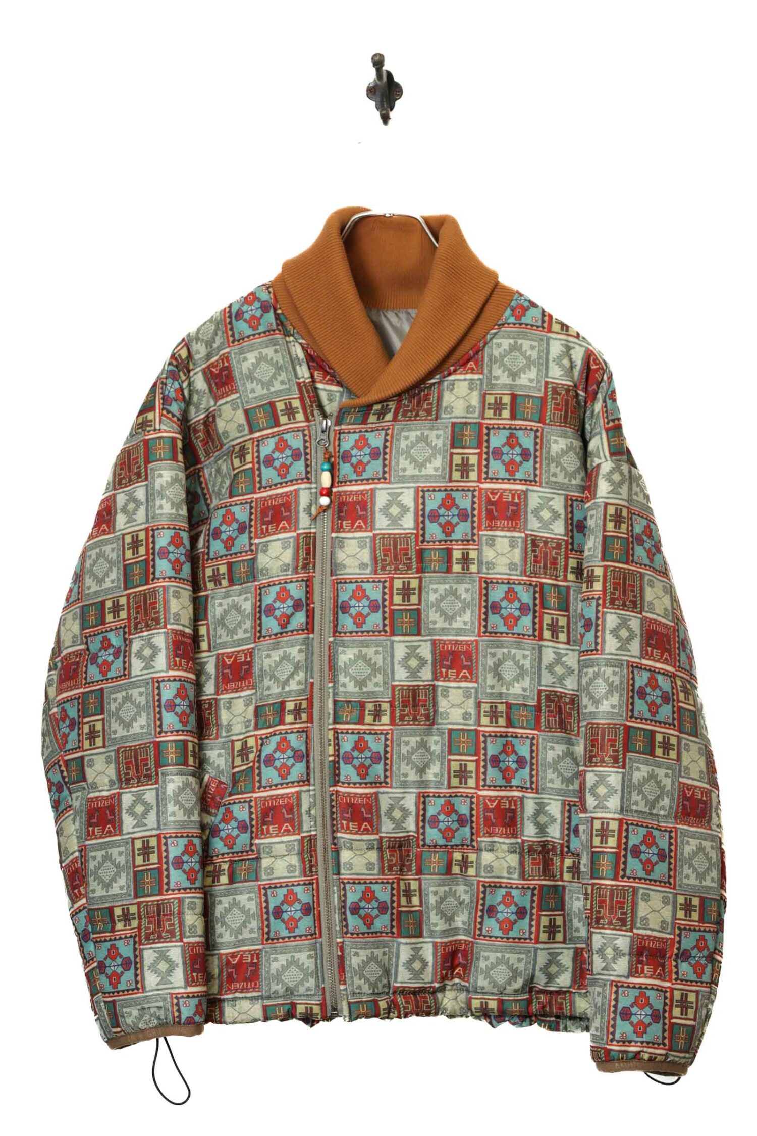 VINTAGE PRTINTED DOWN JAKCET/XL