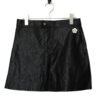 USED MARY QUANT FAKE LEATHER SKIRT/W70