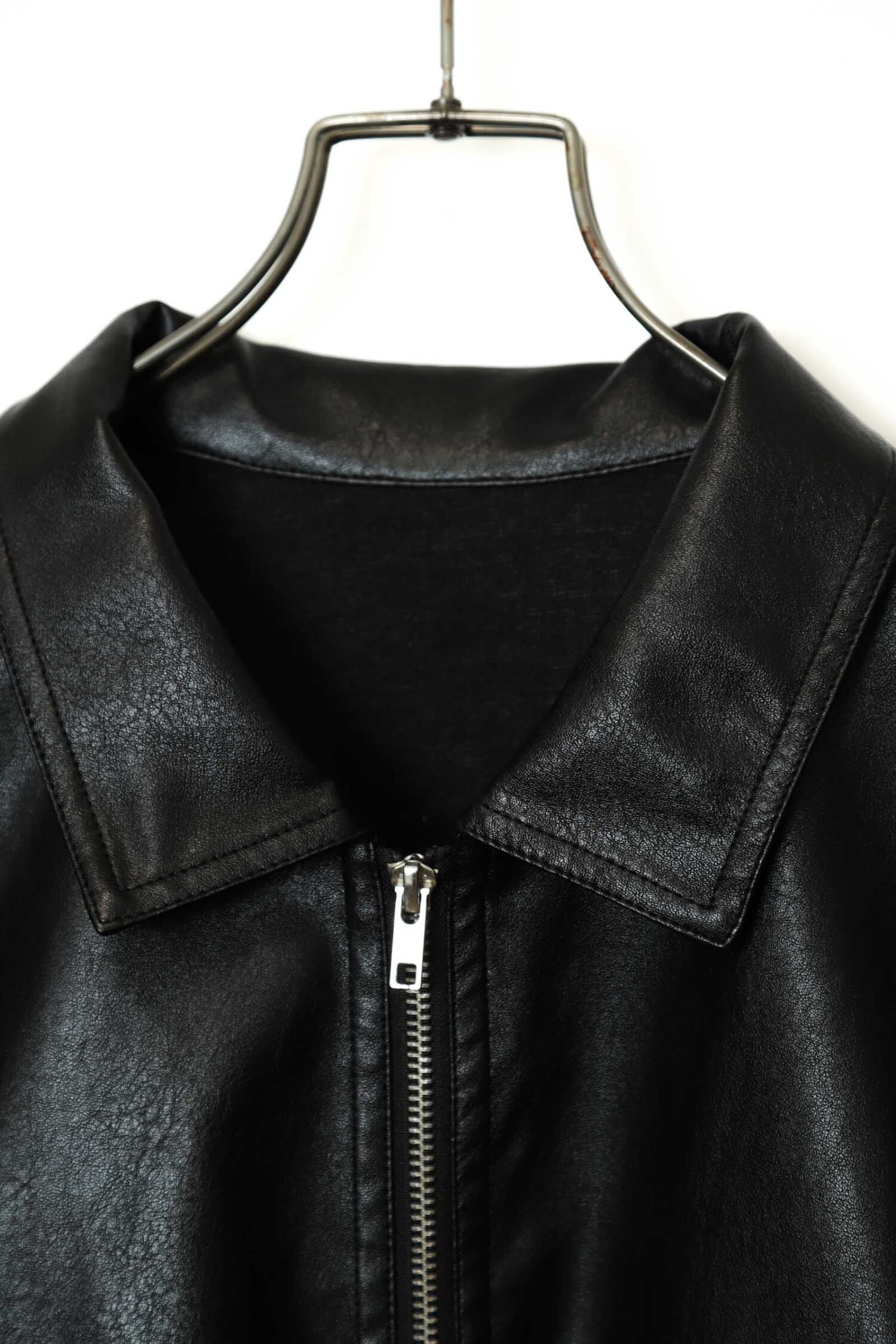 Alternative view of VINTAGE FAKE LEATHER BOMBER JACKET/L