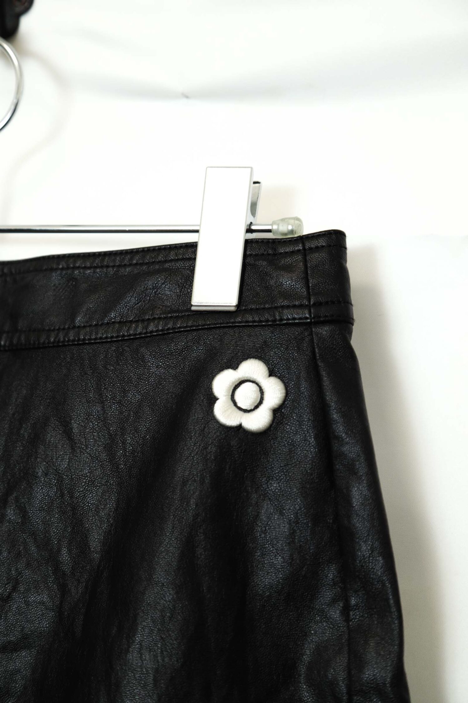 Alternative view of USED MARY QUANT FAKE LEATHER SKIRT/W70