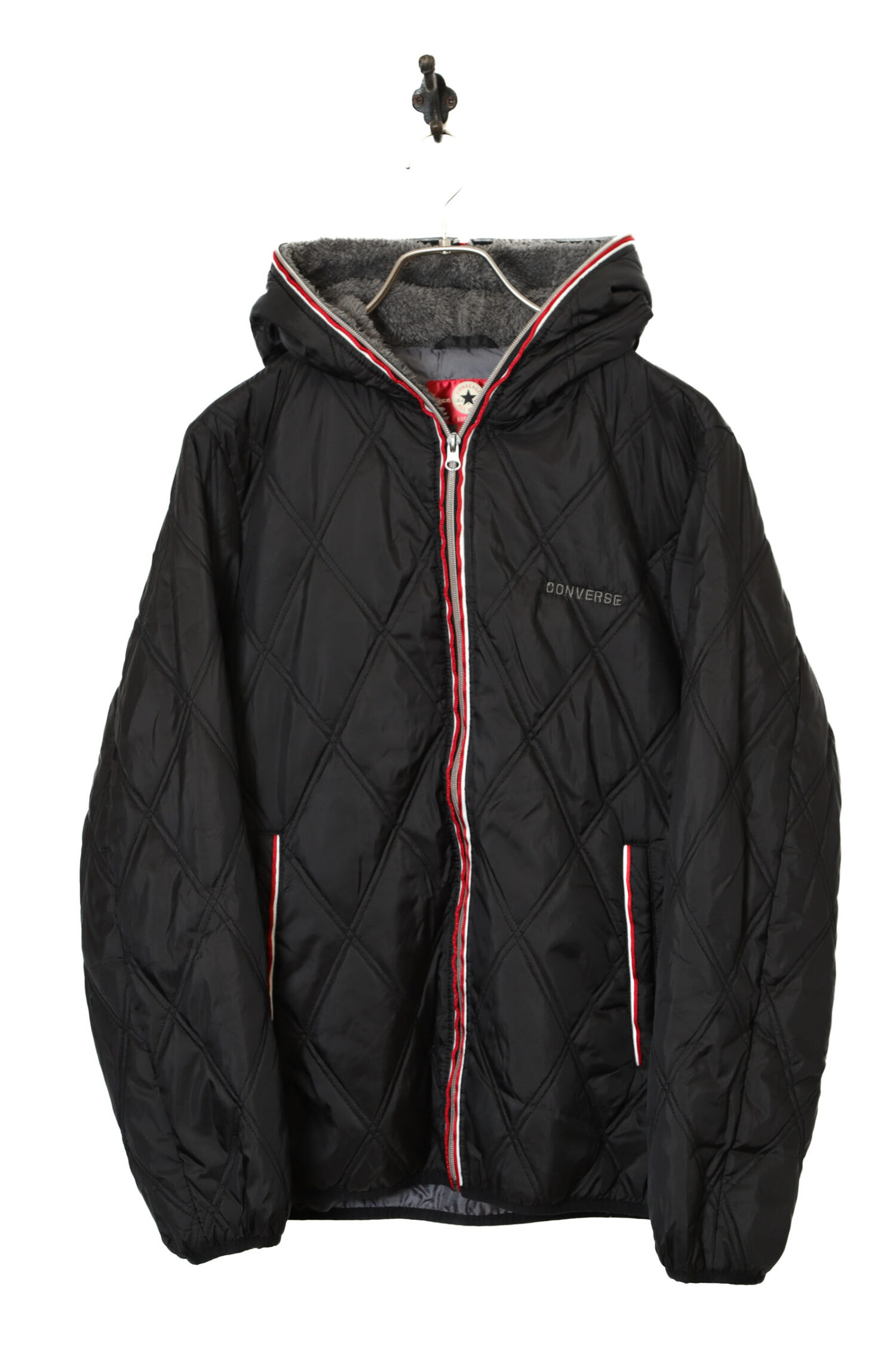 USED CONVERSE QUILTING HOODED JACKET/M
