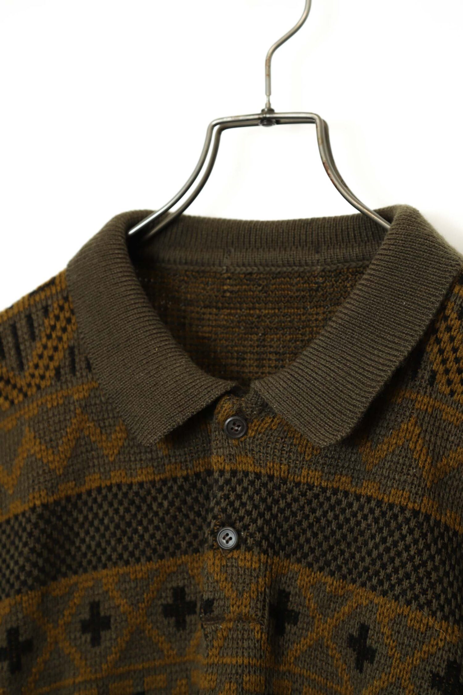 Alternative view of VINTAGE PATTERN KNITED PULL-OVER SWEATER/L